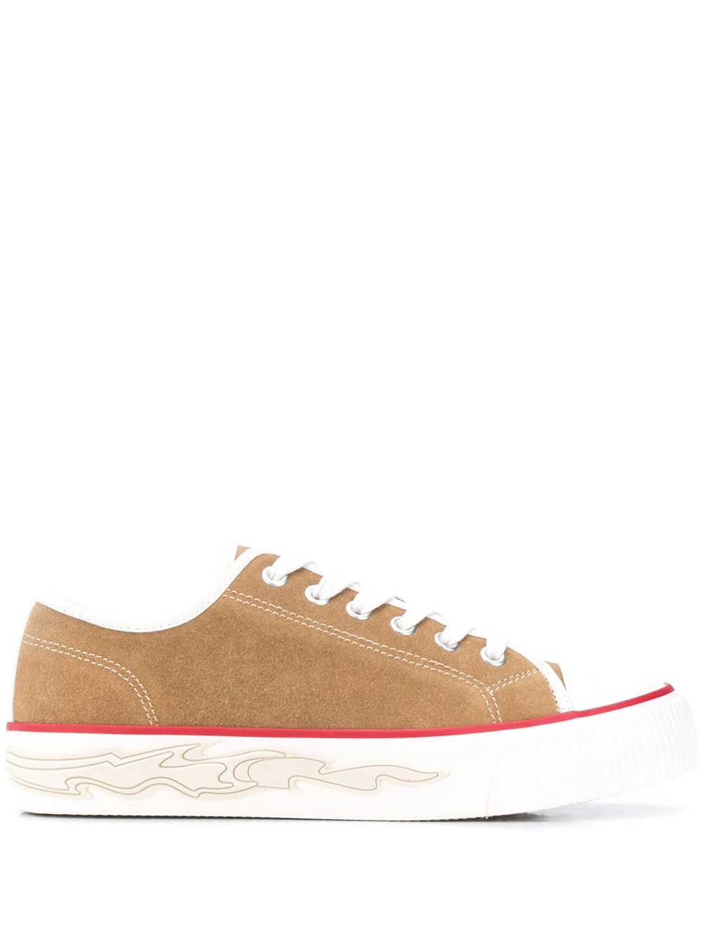 flame sole low-top sneakers - 1