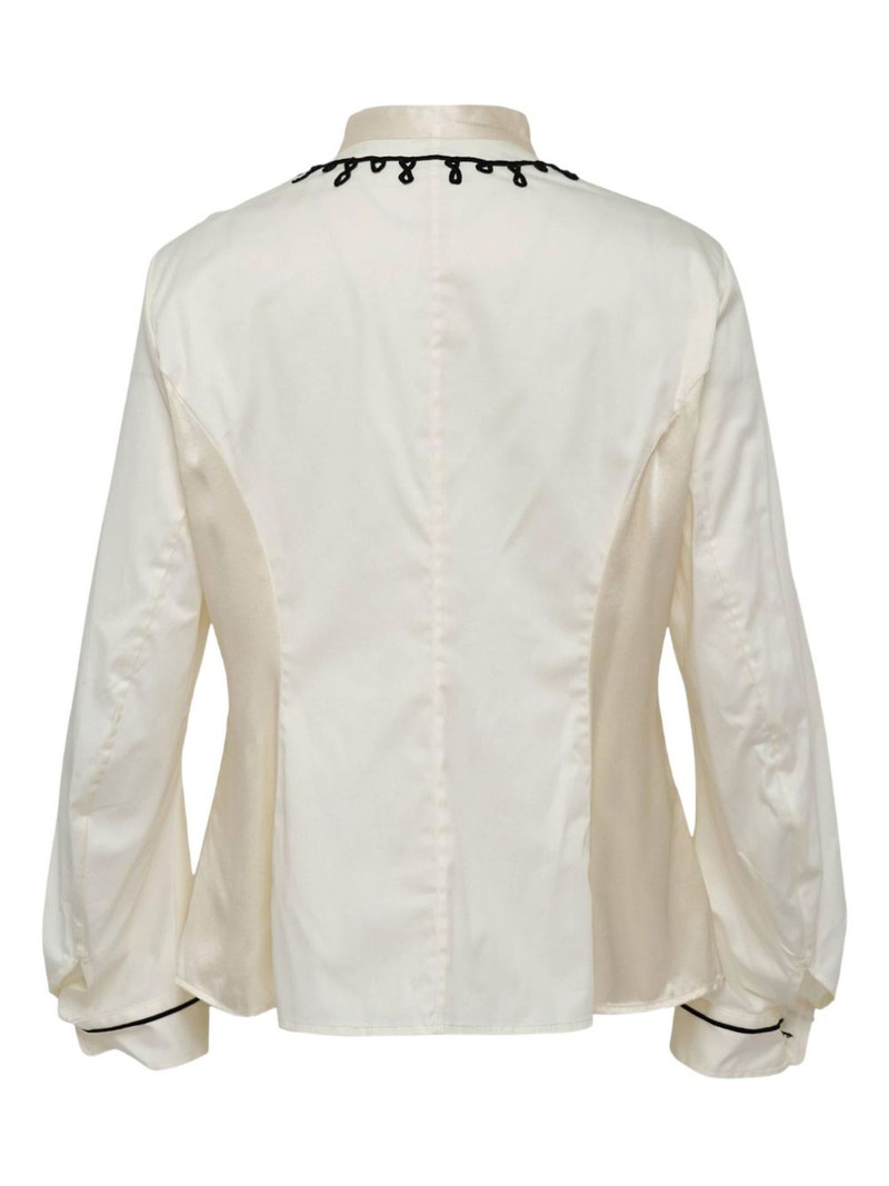 RENLI SU detail-embroidery button shirt outlook