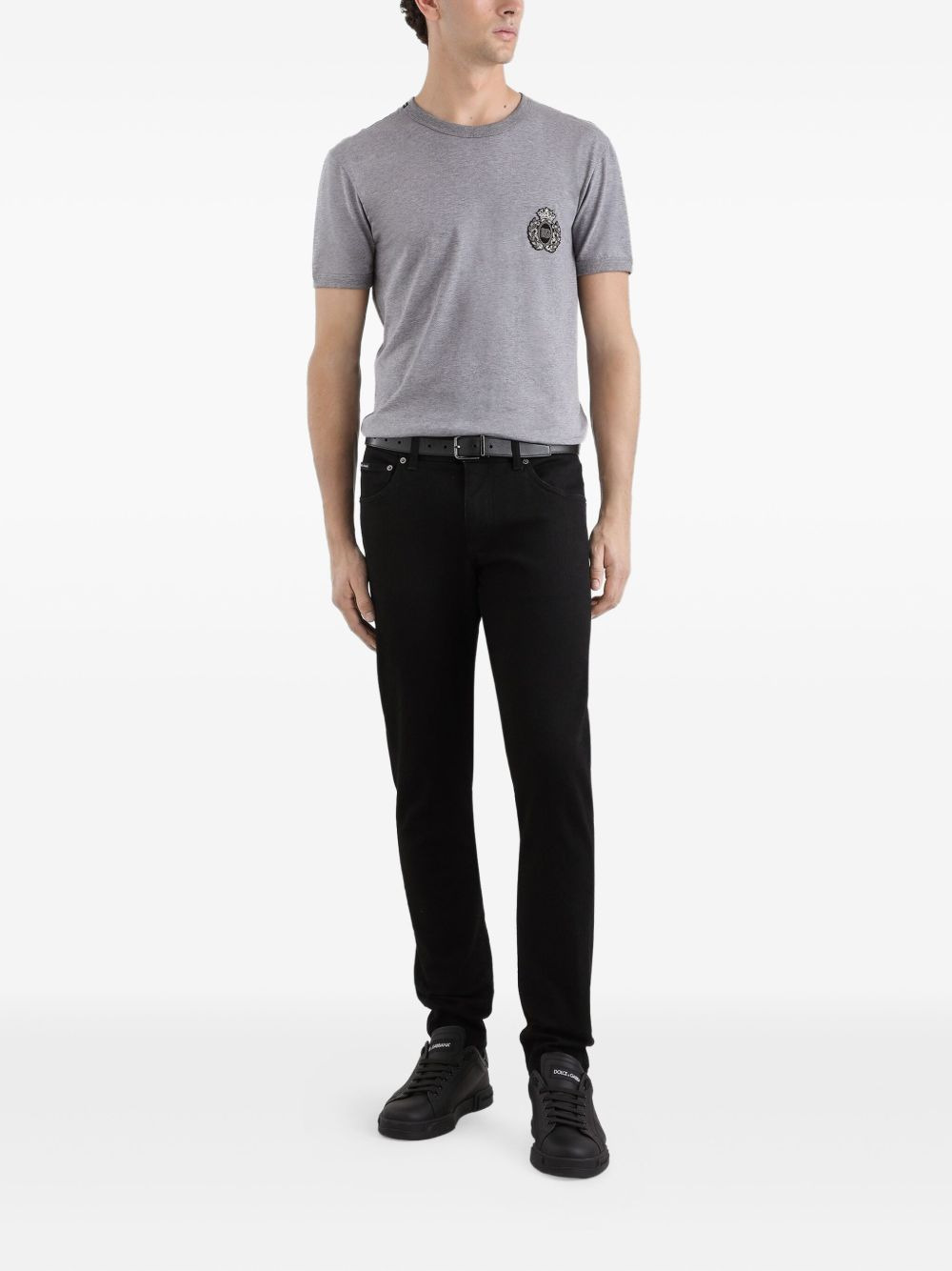 embellished crew-neck T-shirt - 2