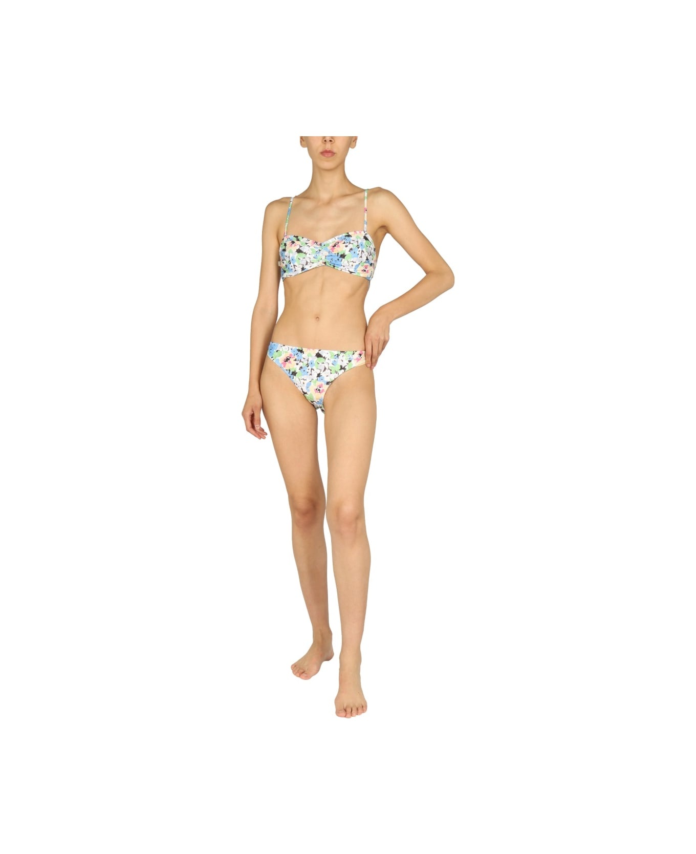 Floral Pattern Bikini Briefs - 4