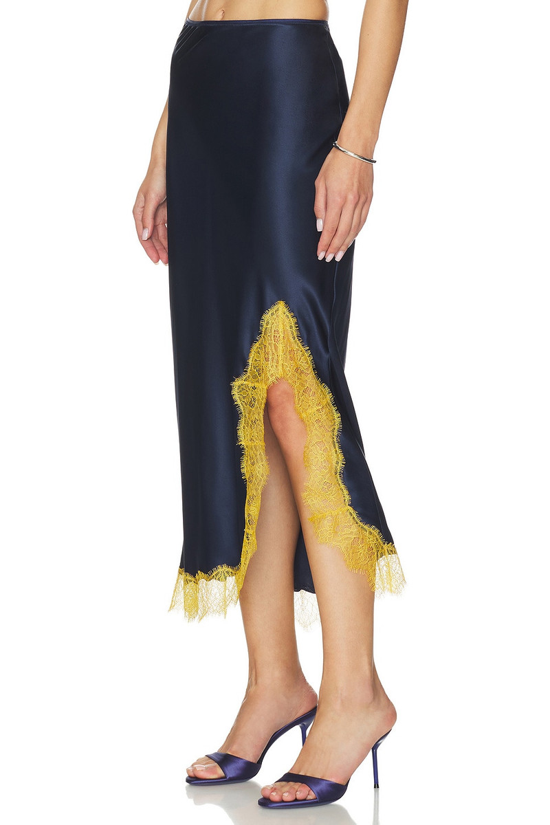 LA LIGNE Lace Slip Skirt outlook