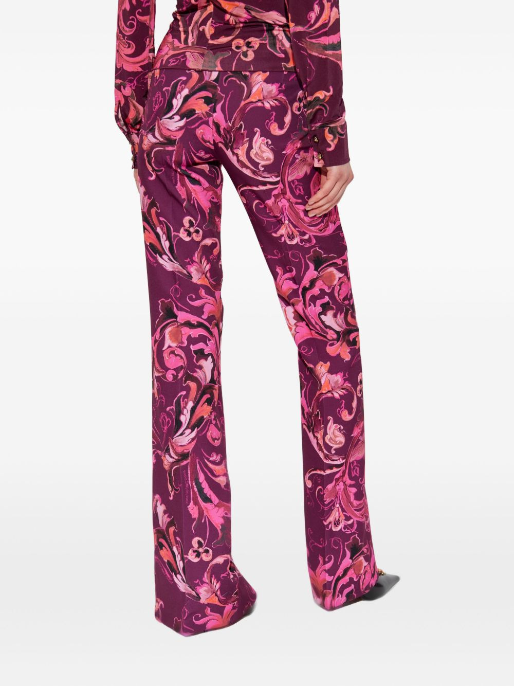 Barocco-print trousers - 4