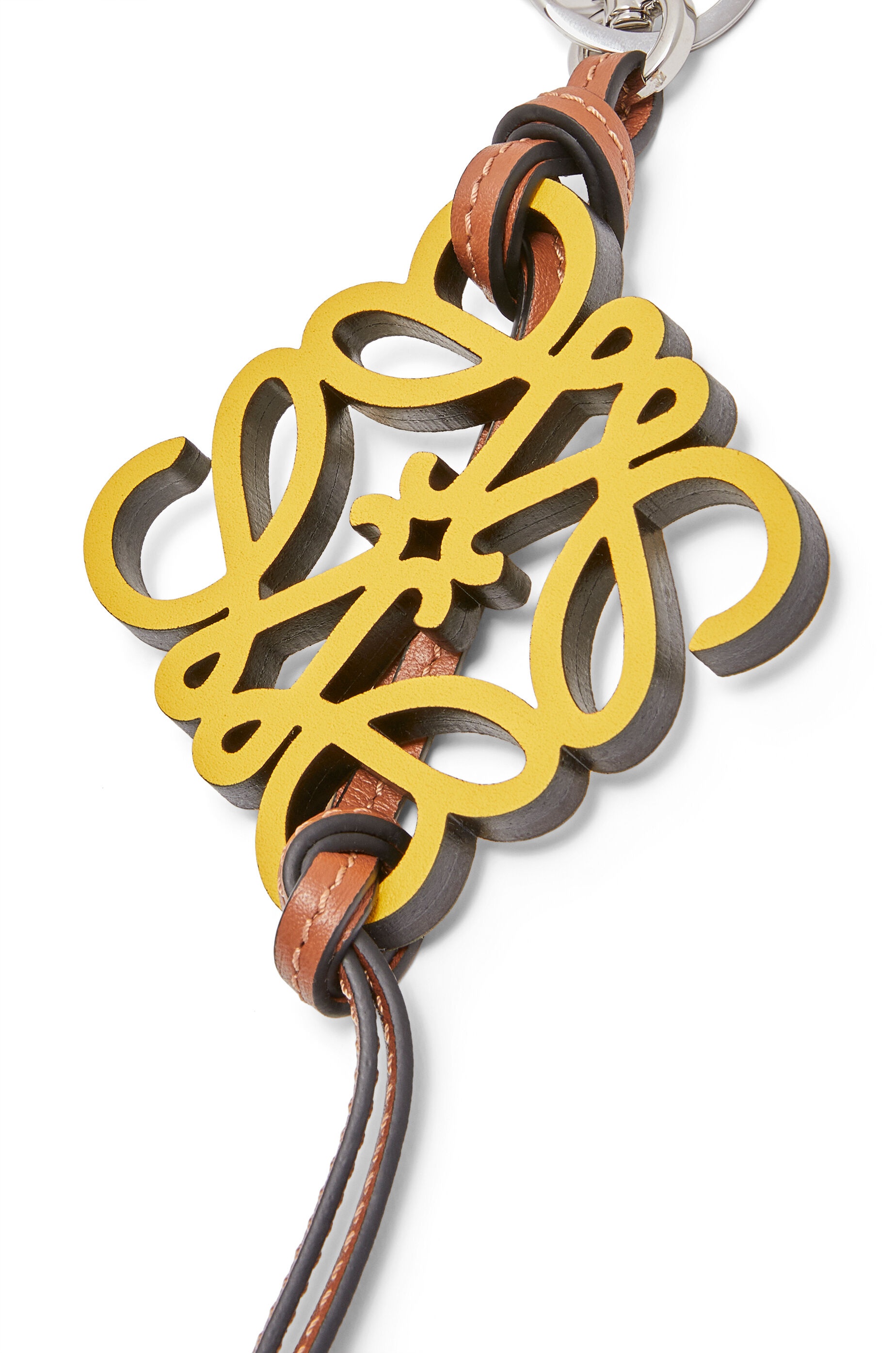 Anagram charm in calfskin and brass - 2