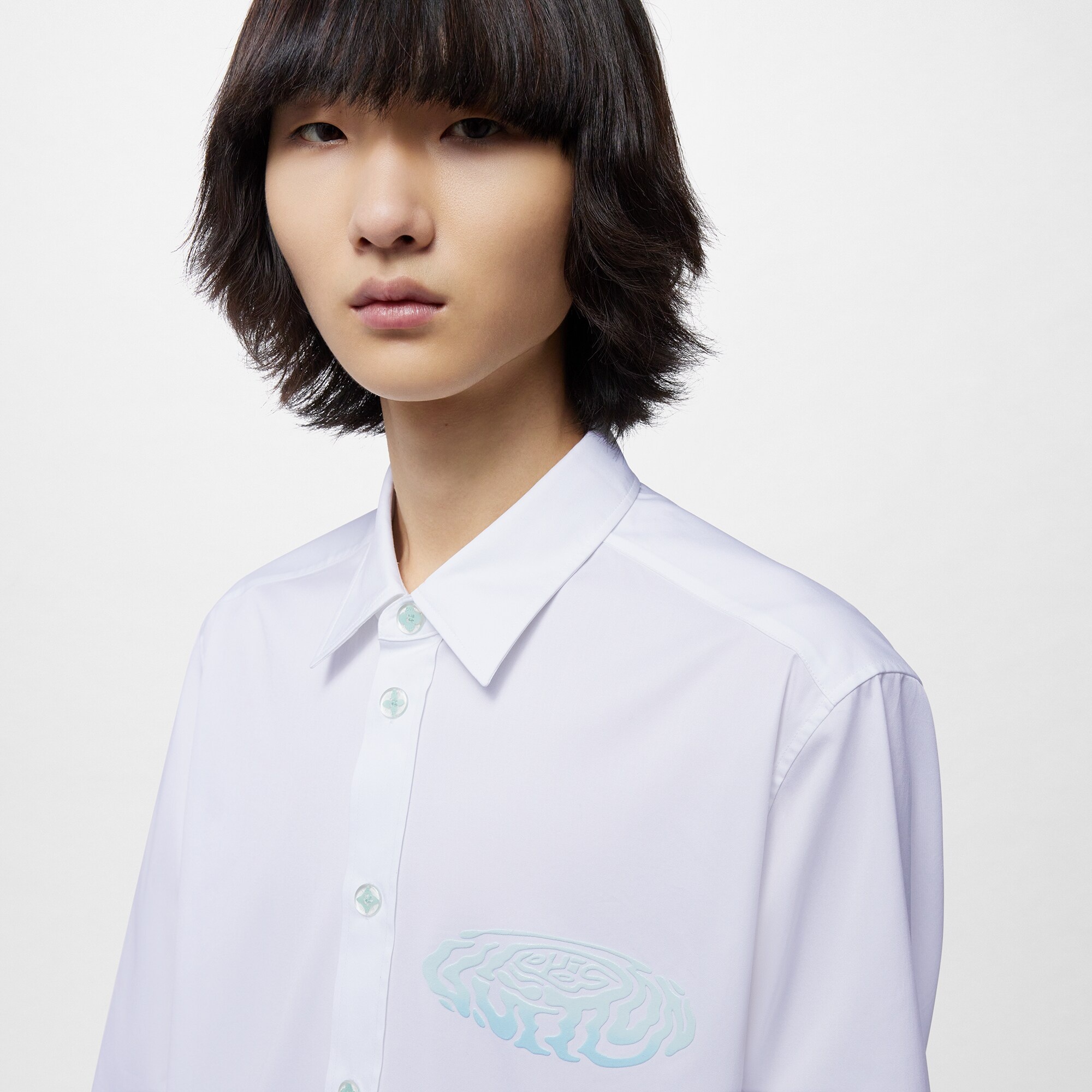 Long-Sleeved Cotton Shirt - 2