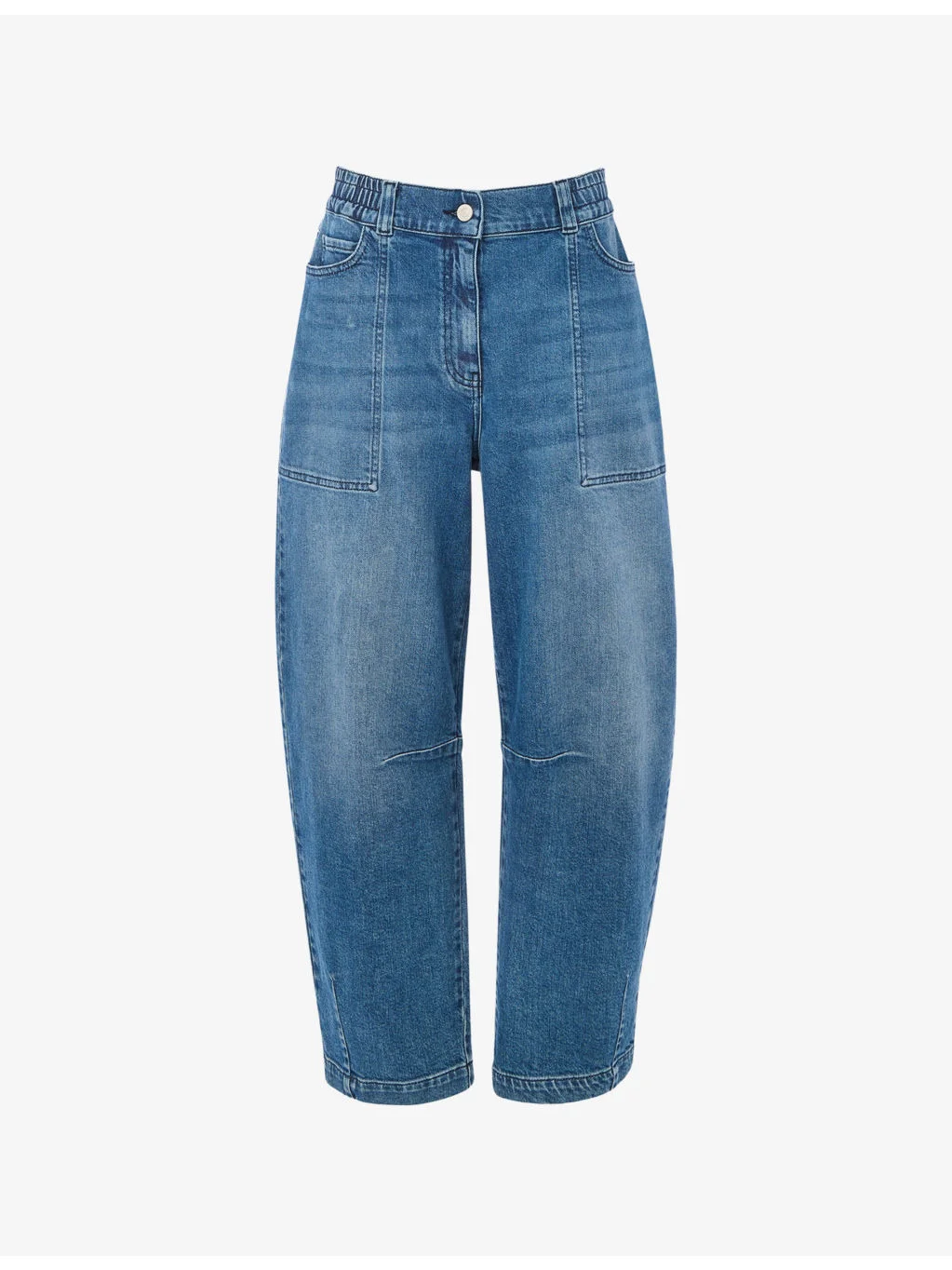Barrel Elasticated-Waist Stretch-Denim Jean - 1