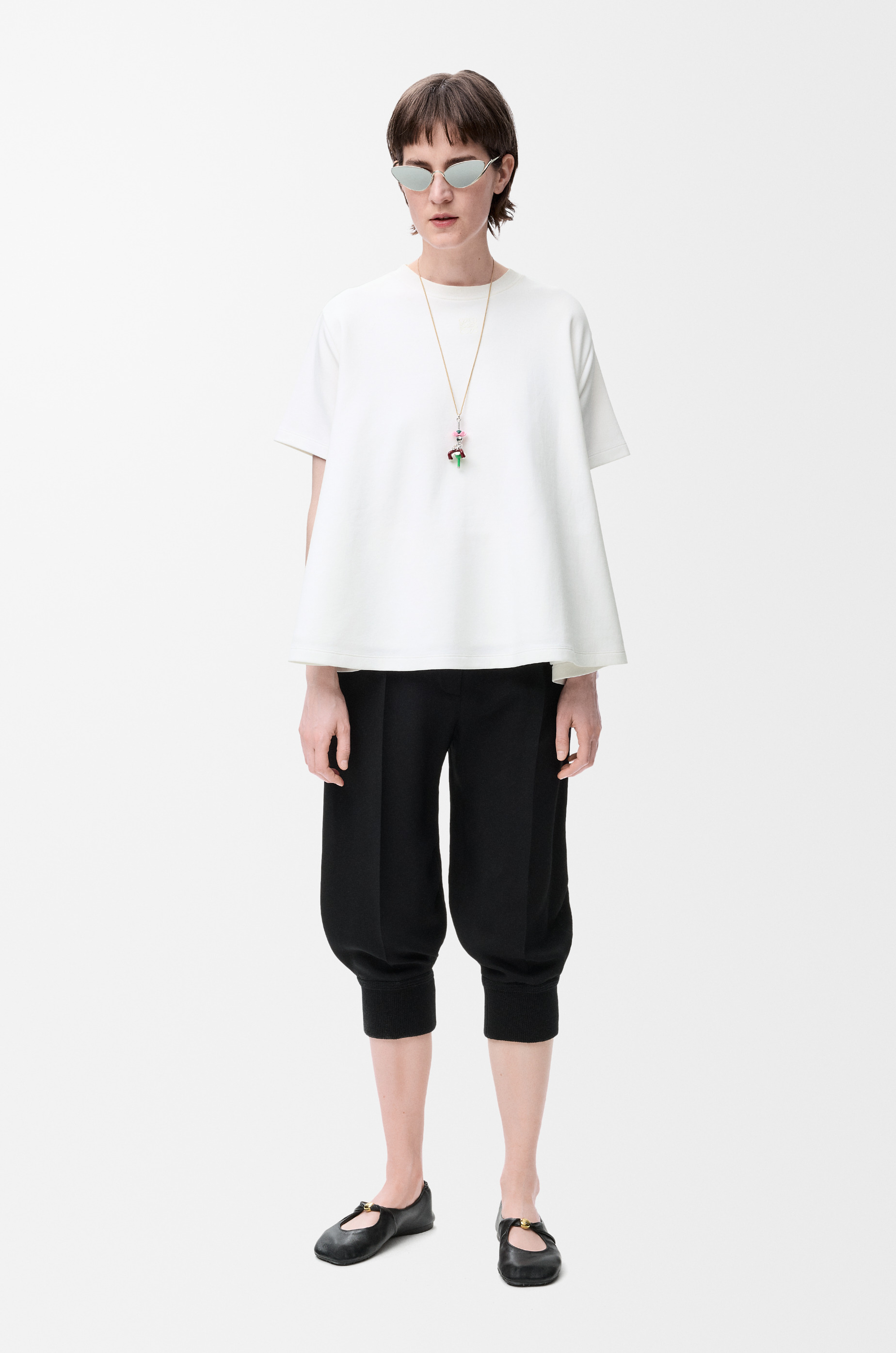 Trapeze top in cotton blend - 2