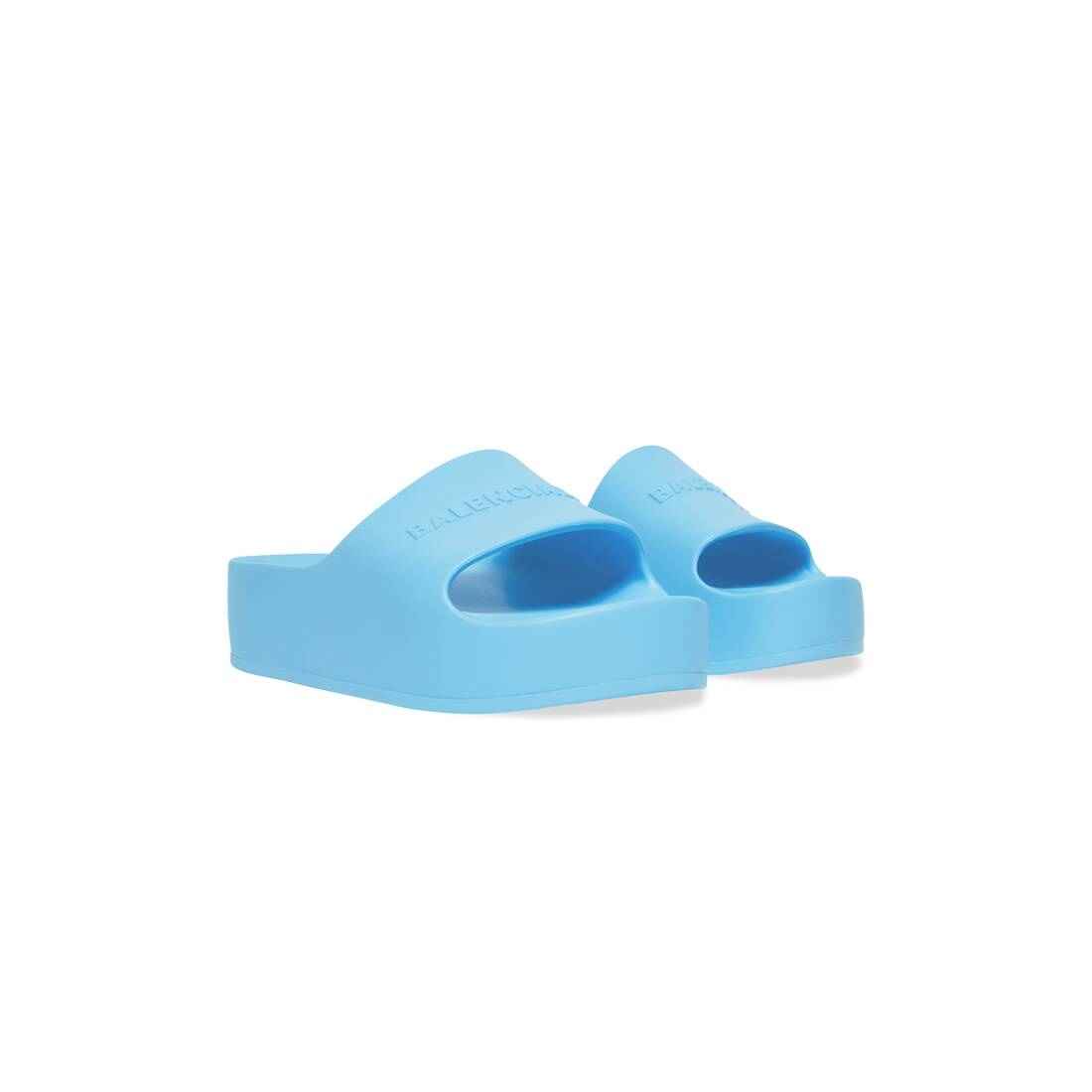 Women's Chunky Slide Sandal in Blue Sky - 2