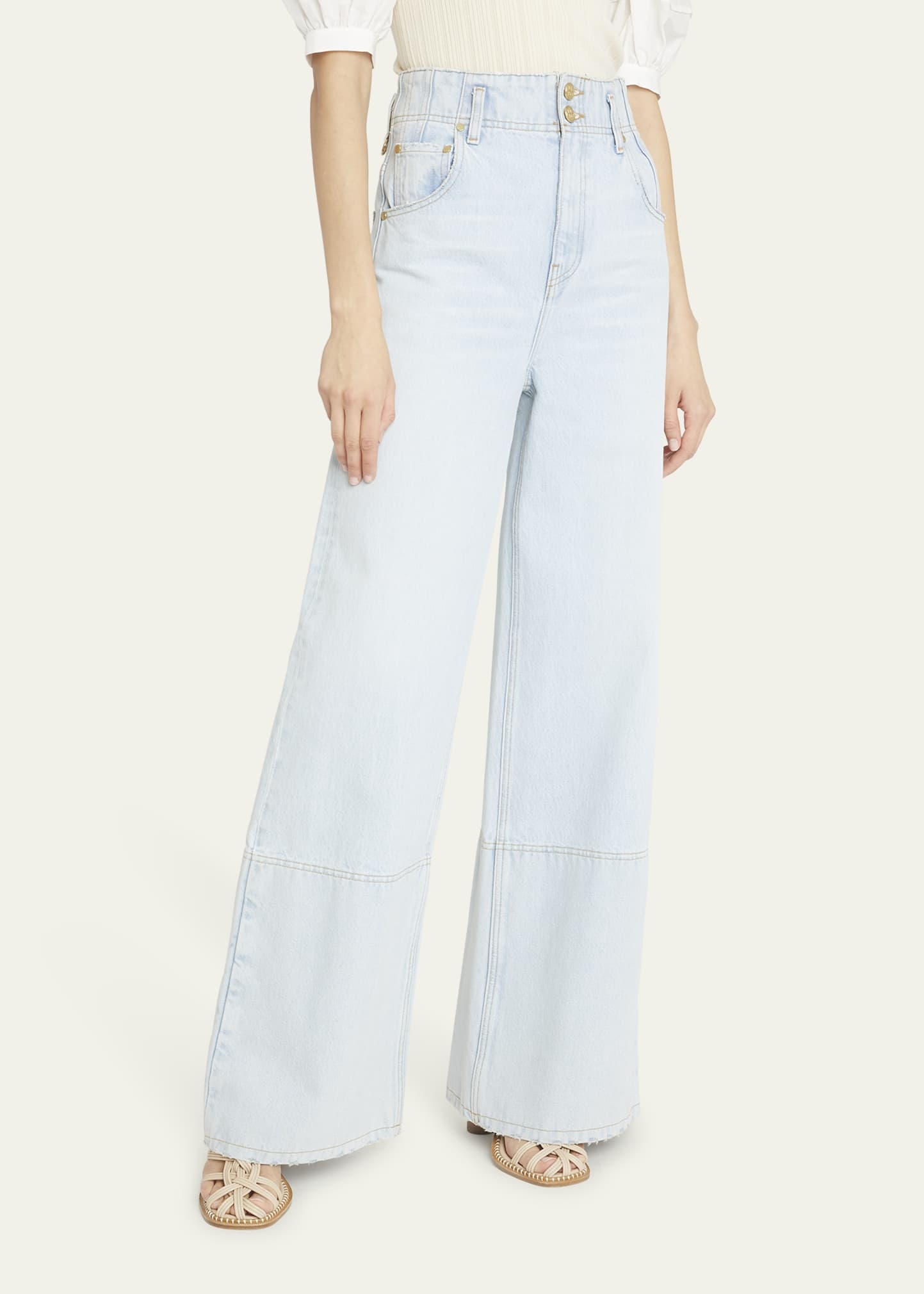 The Margot High-Rise Wide-Leg Denim Jeans - 4