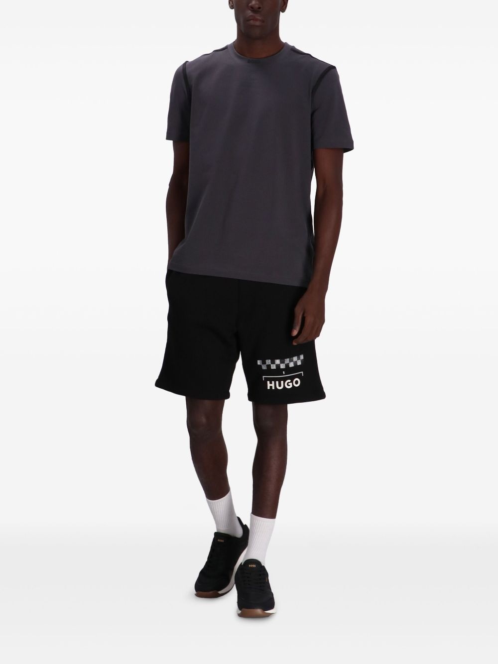 tape-detail T-shirt - 2