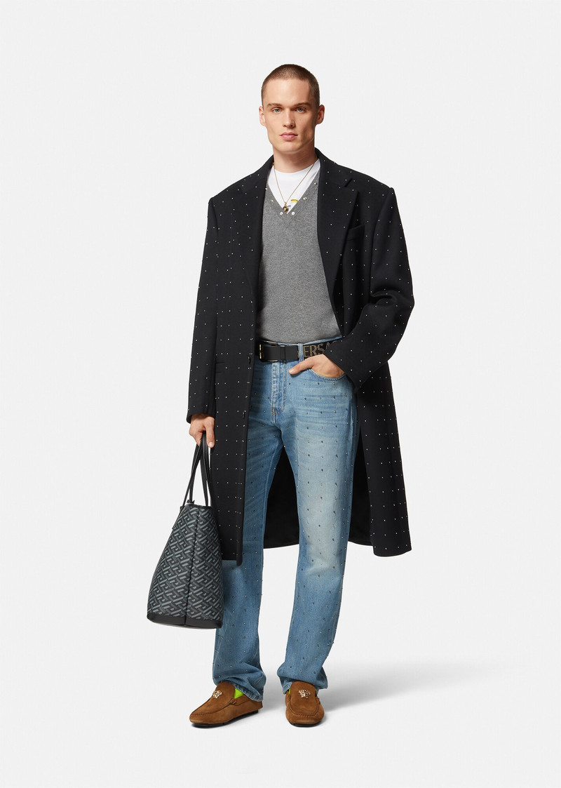 VERSACE Stud Grid Jeans outlook