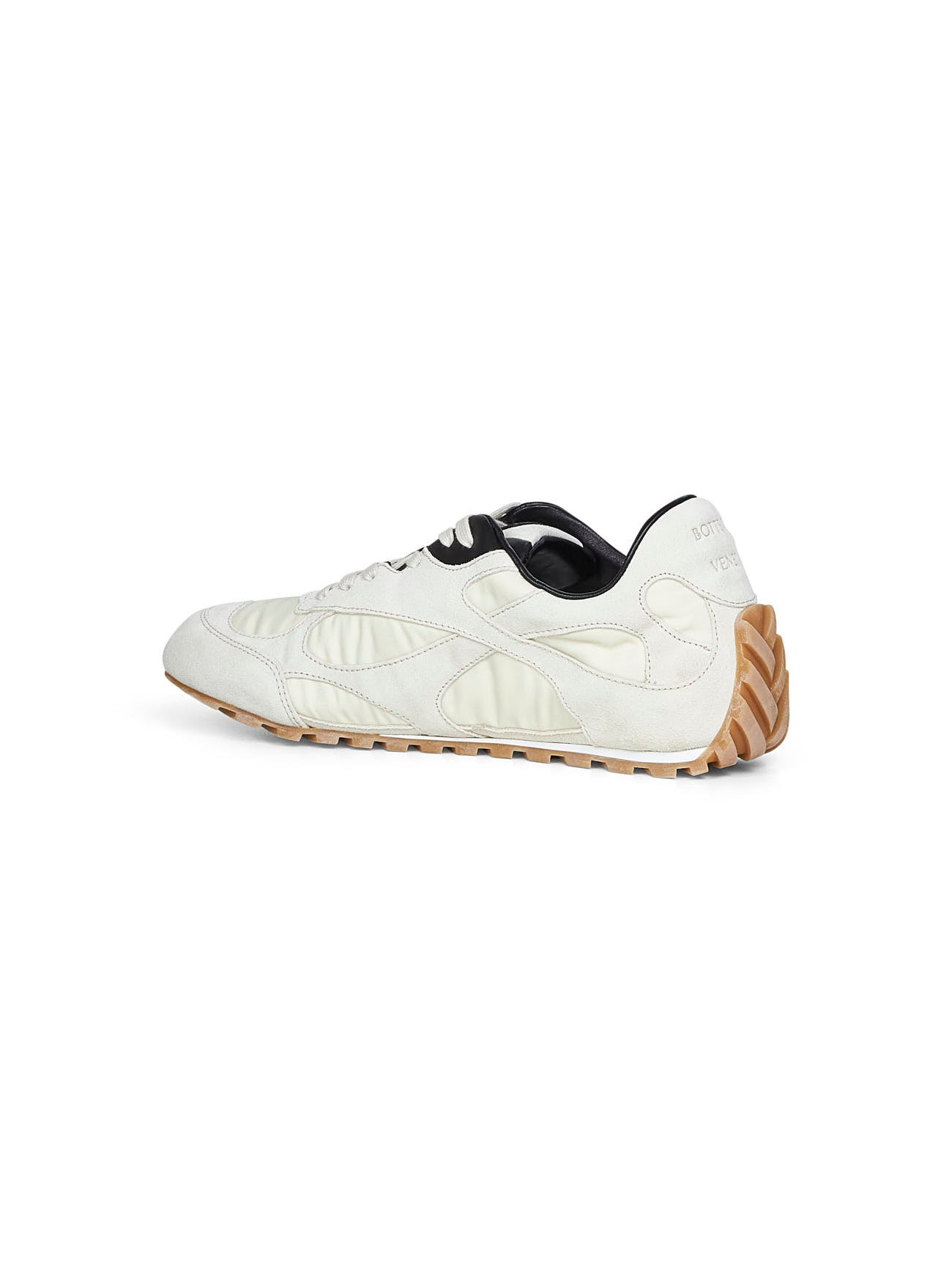 Bottega Veneta Men Sea Salt Suede And Nylon Orbit Flash Sneakers - 3