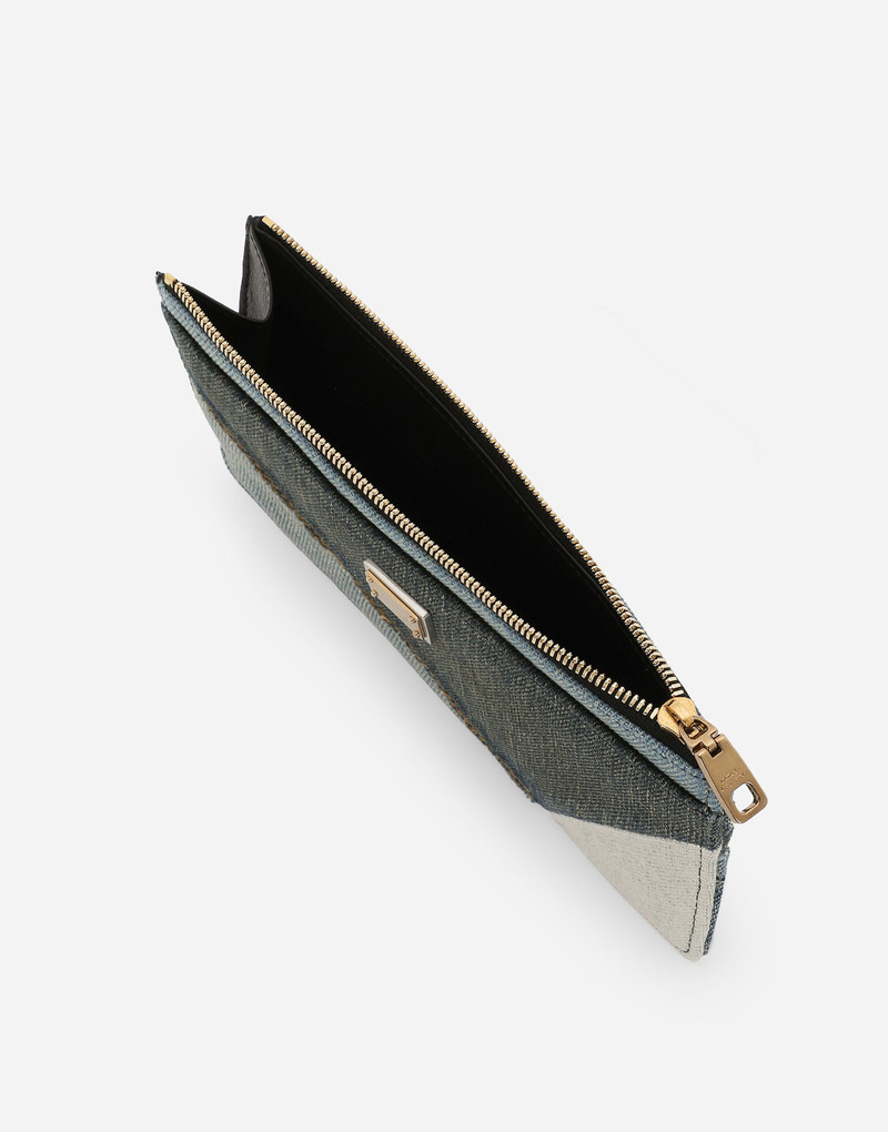 Large denim card holder 4