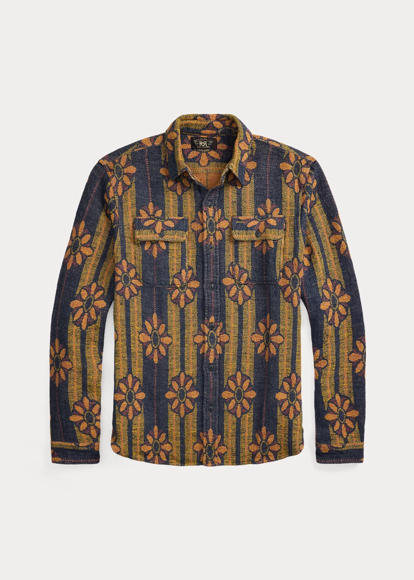Floral Jacquard Workshirt - 1