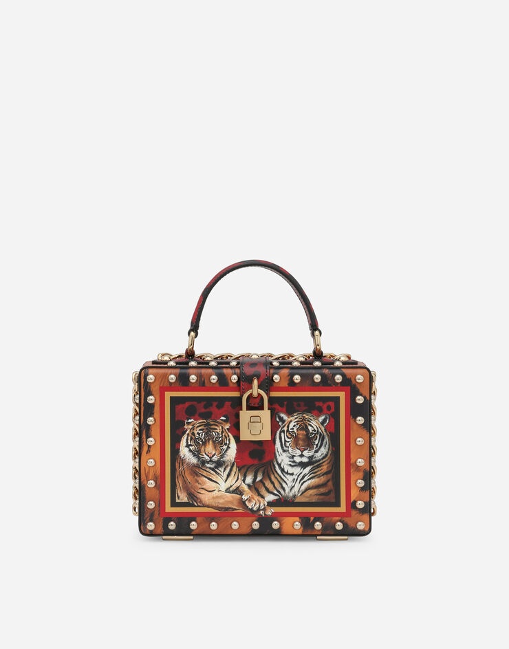 Tiger-print Dolce Box bag - 1