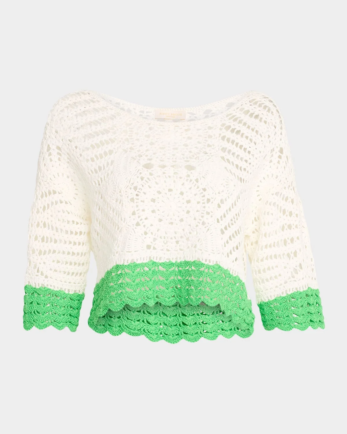 Kristina Cropped Crochet Top - 1