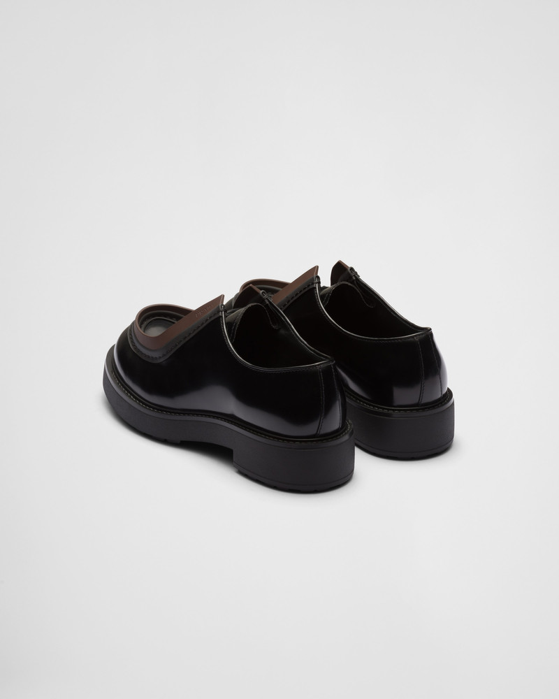 Diapason opaque brushed leather lace-up shoes 5