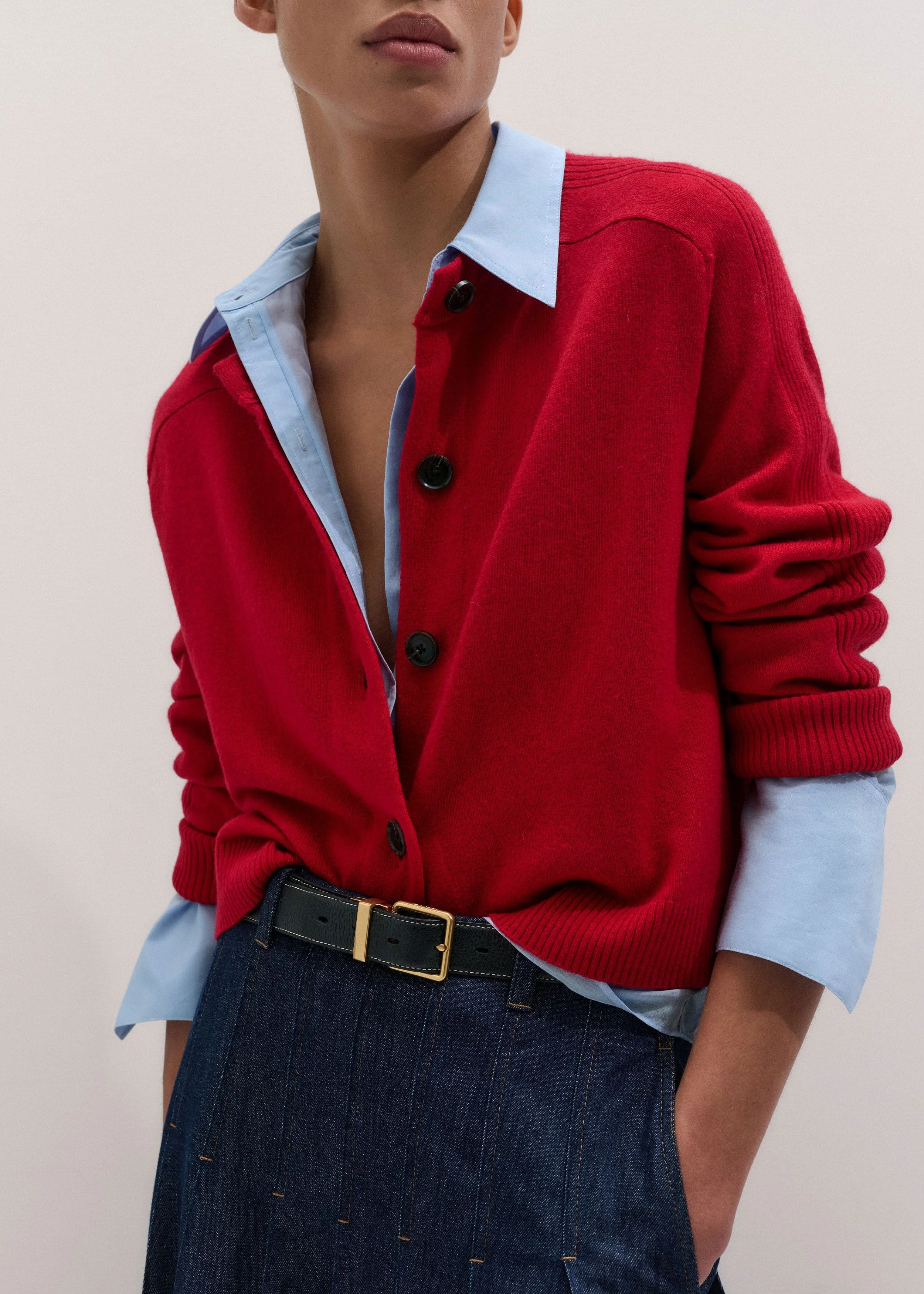 Soft Shoulder Cardigan - 1