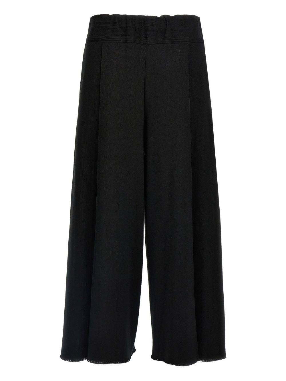 pleated elastic-waistband trousers - 1