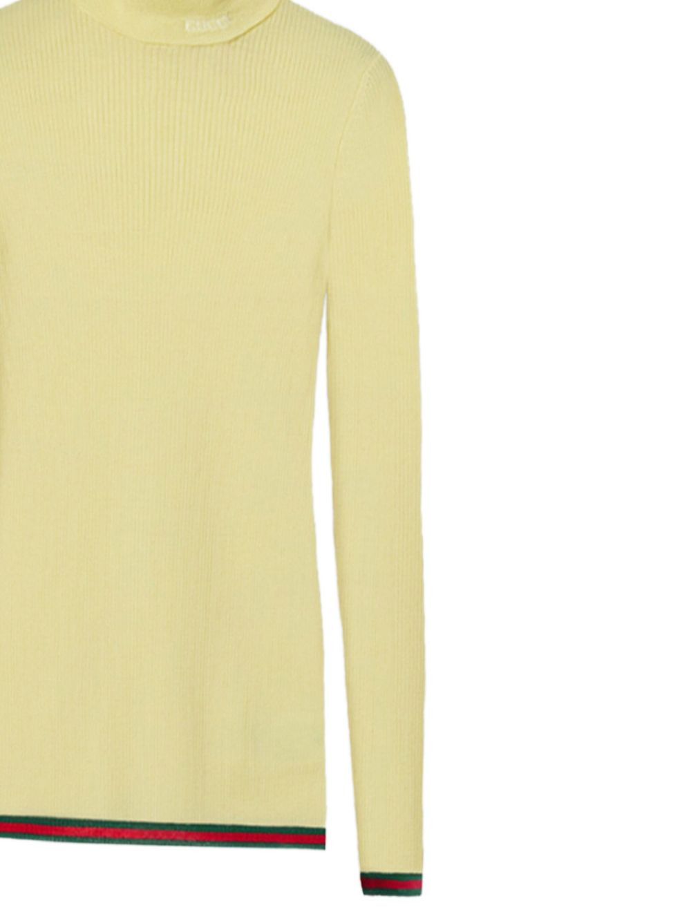 ribbed-knit turtleneck top - 2