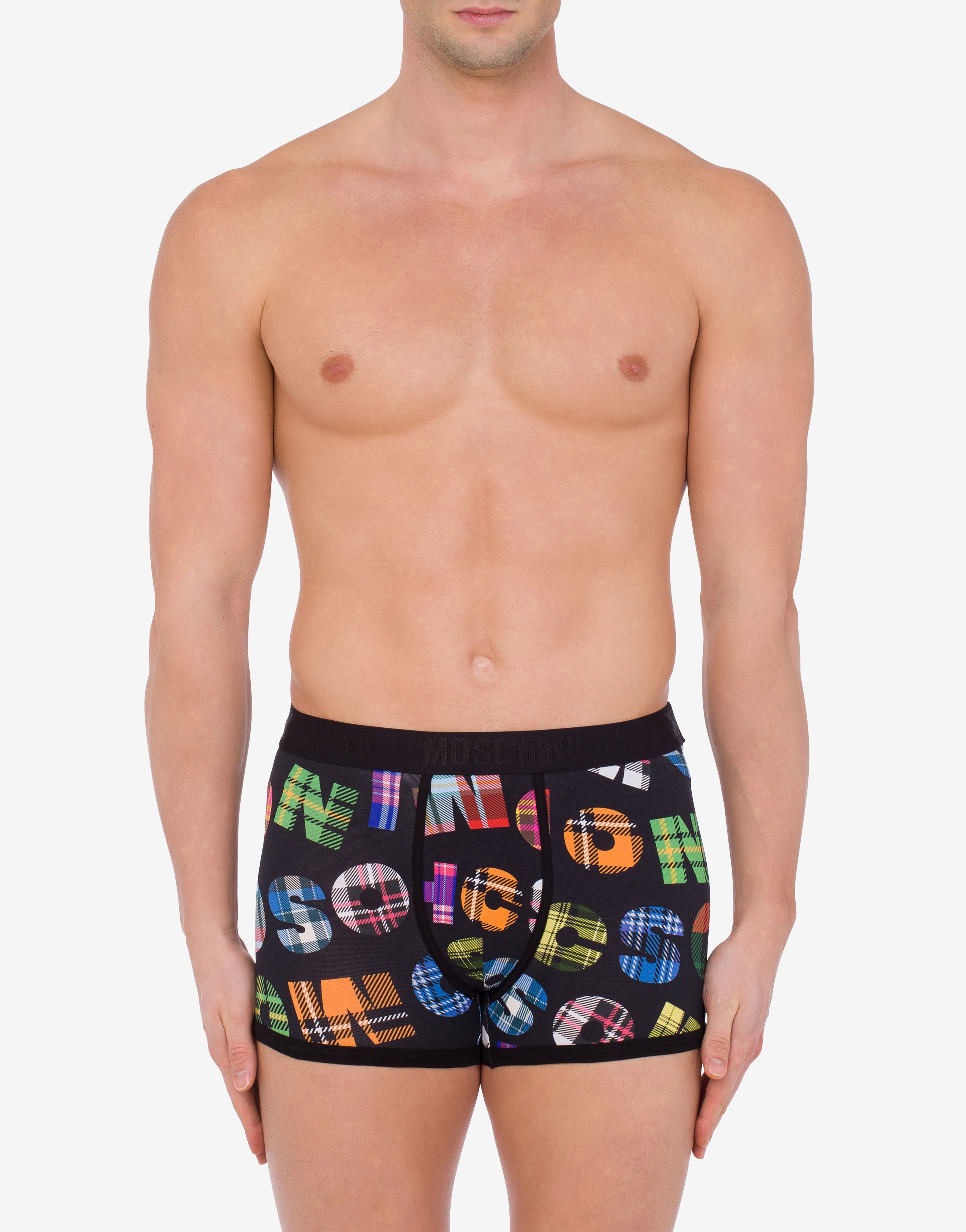 CHECK LETTERS STRETCH JERSEY BOXERS - 2