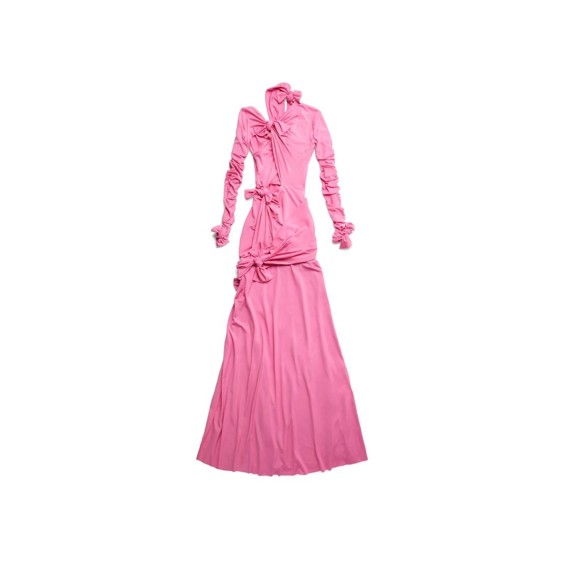Women's Knot Gown in Pink - 6