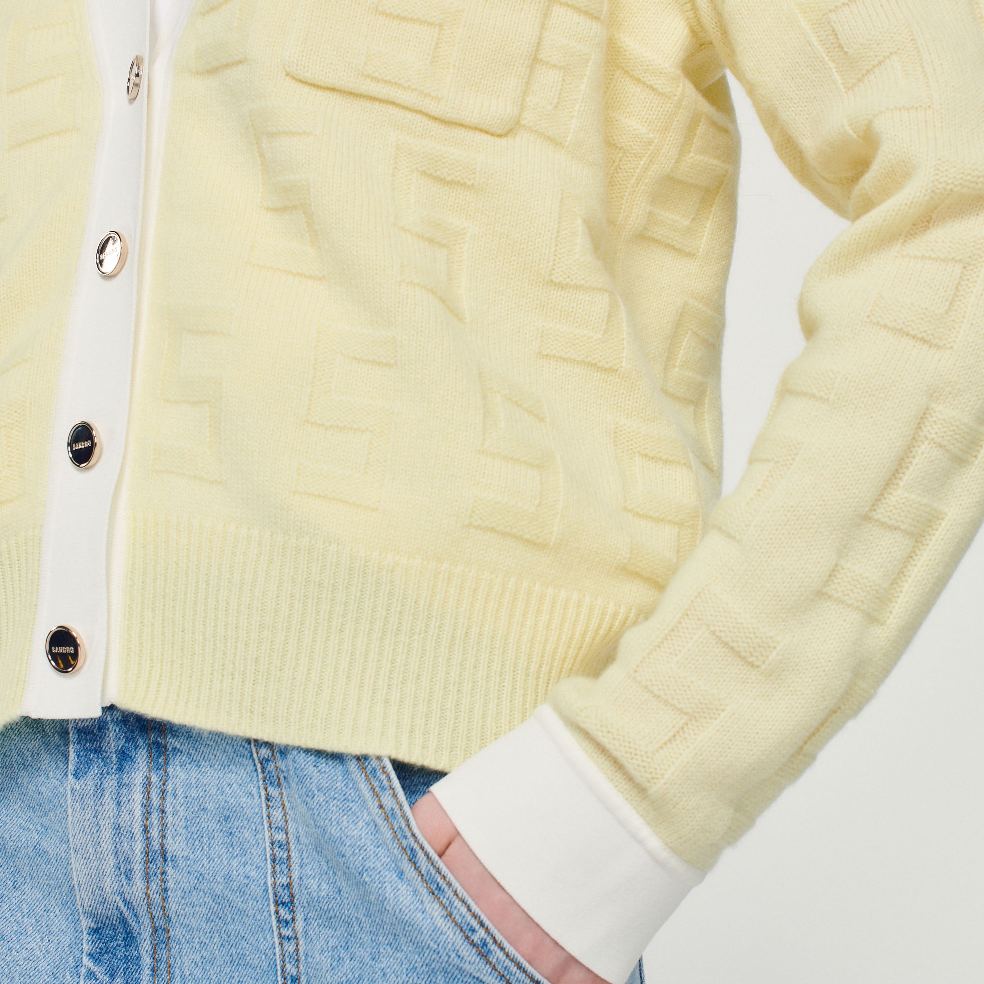 Two-tone cardigan - 4