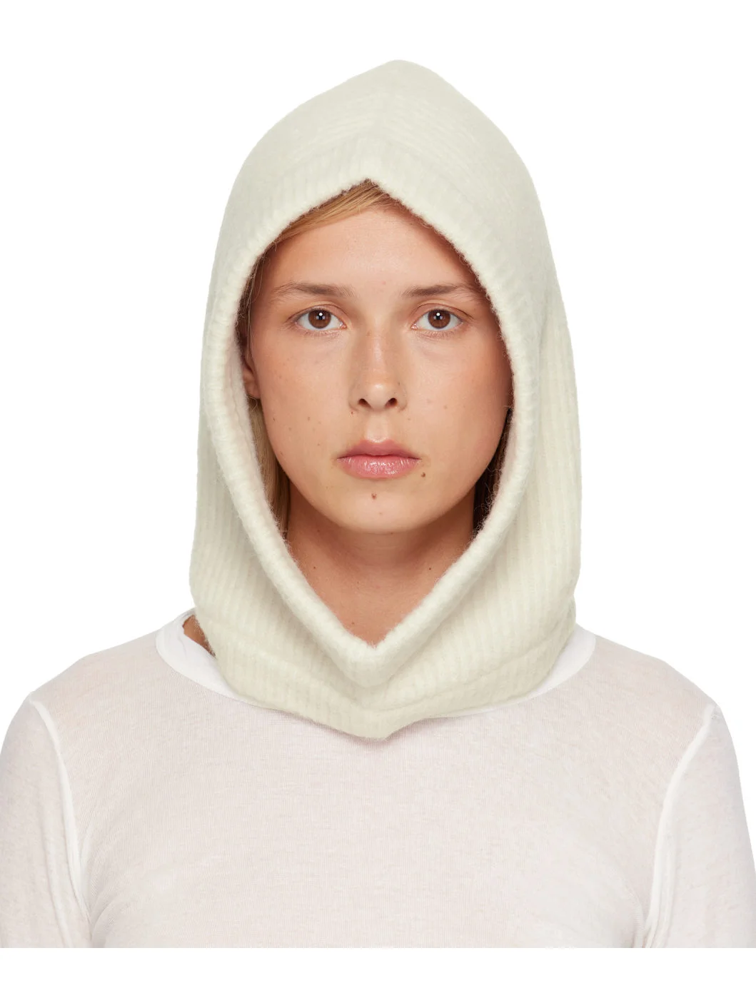 Off-White Tower Alpaca Knit Hood - 1