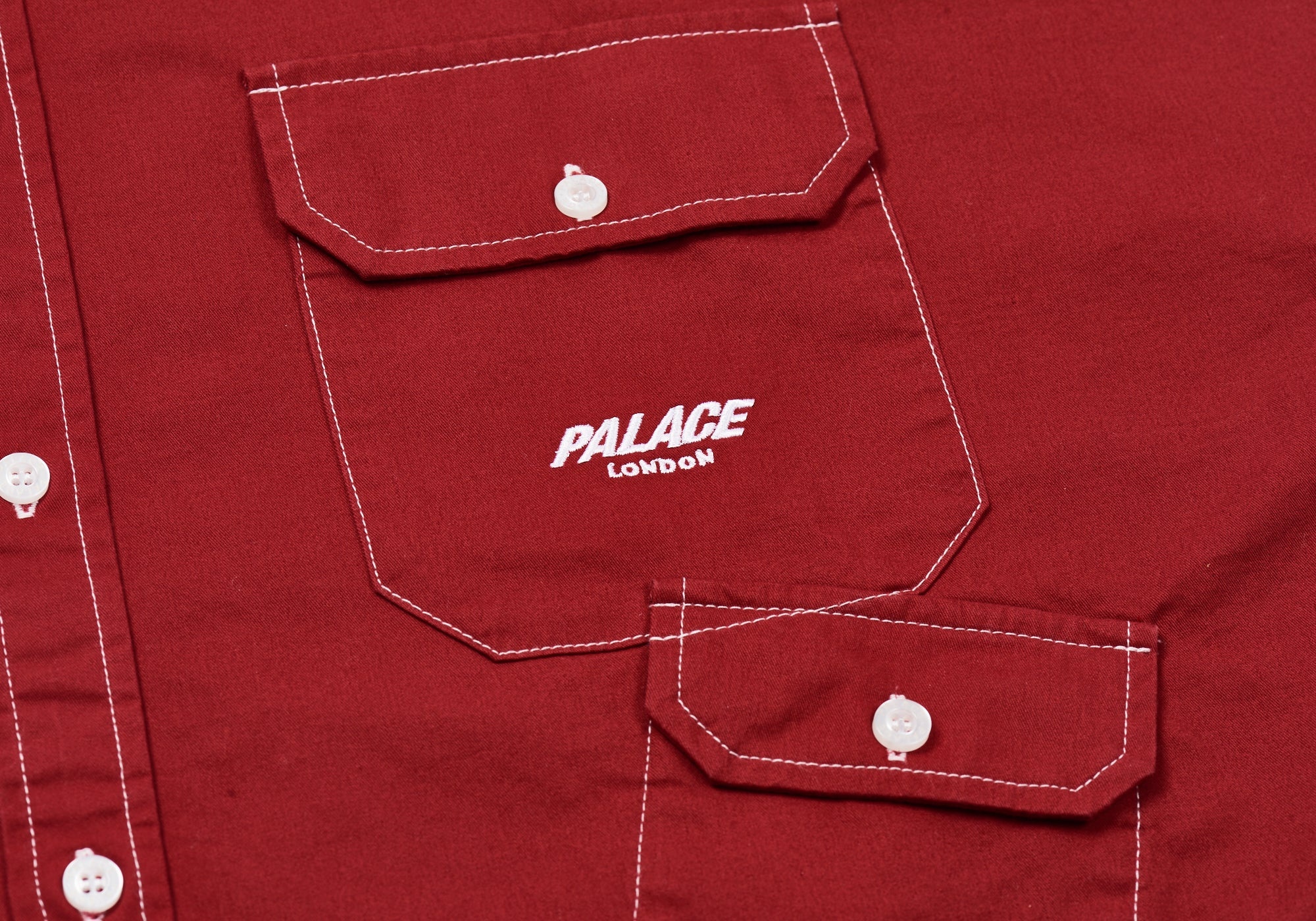 MULTI POCKET SHIRT RED - 3