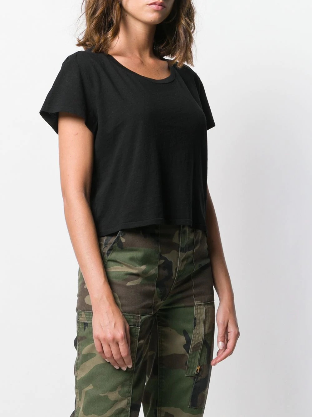 jersey cropped T-shirt - 3