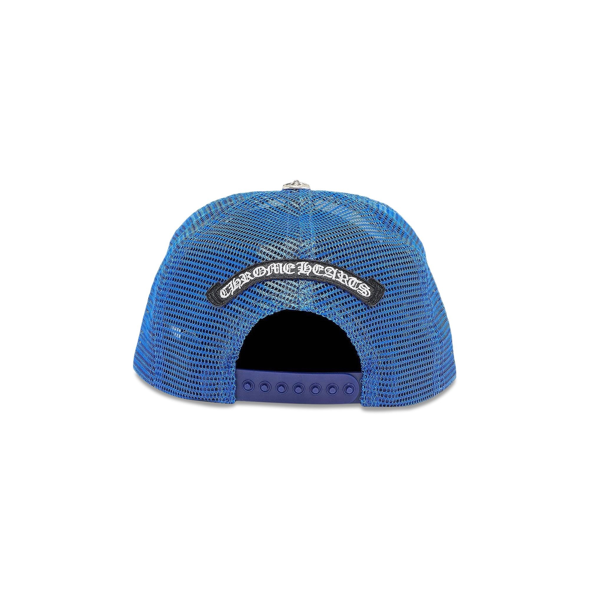 Chrome Hearts Triple Cross Trucker Hat 'Blue/White' - 2