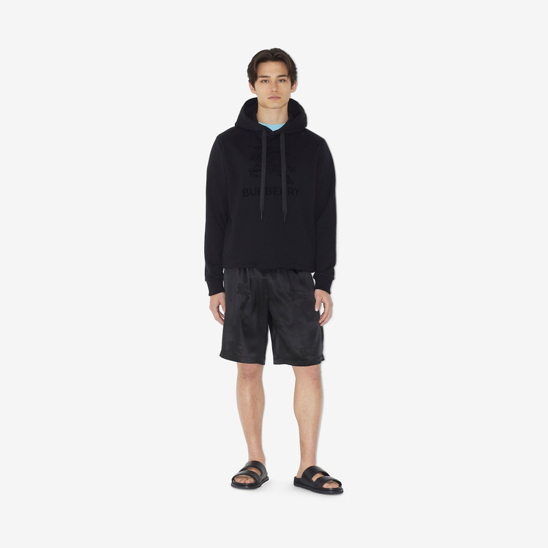 Burberry Embroidered EKD Cotton Hoodie outlook