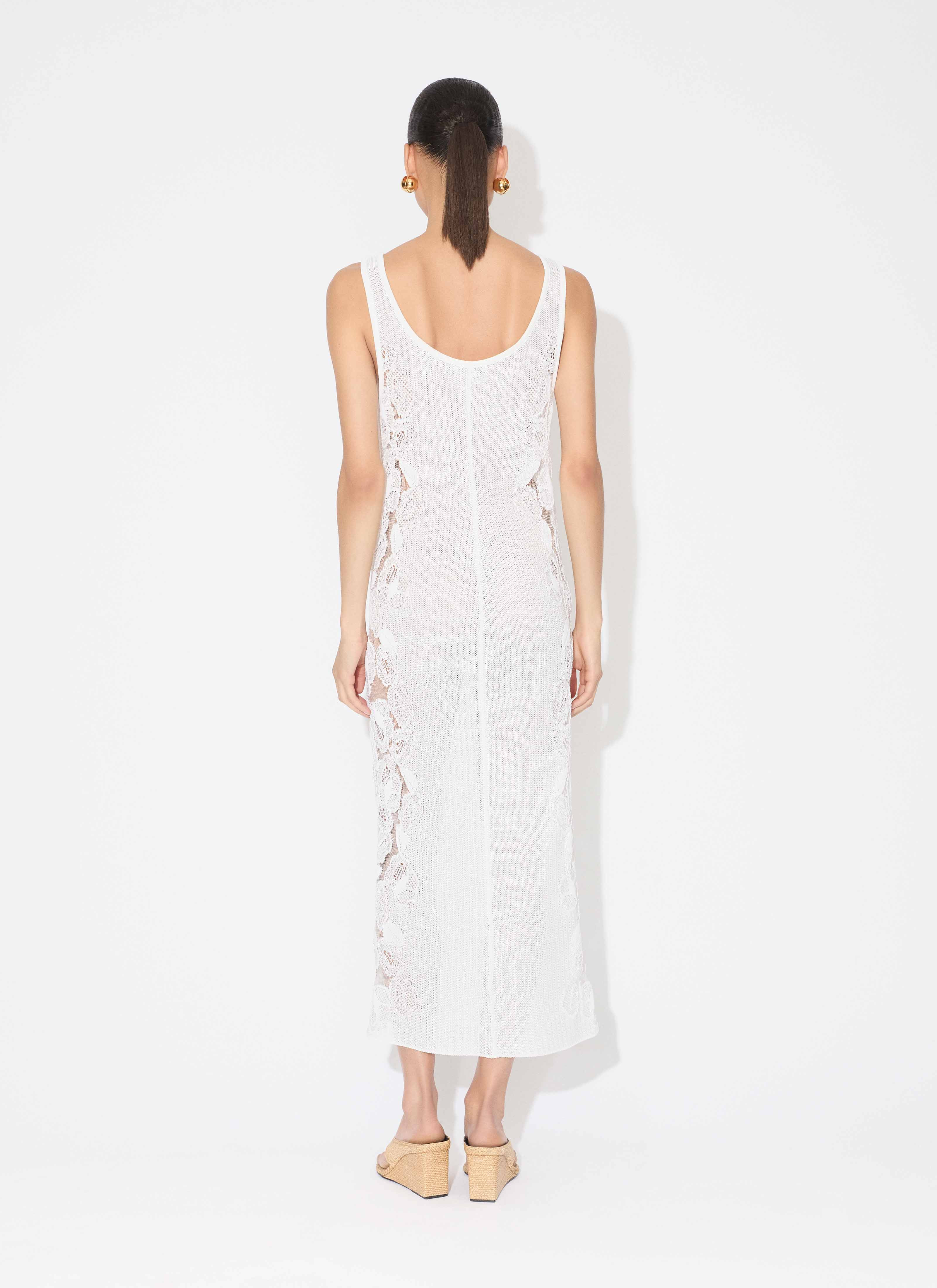 GUIPURE LACE FLOWER DRESS - 3