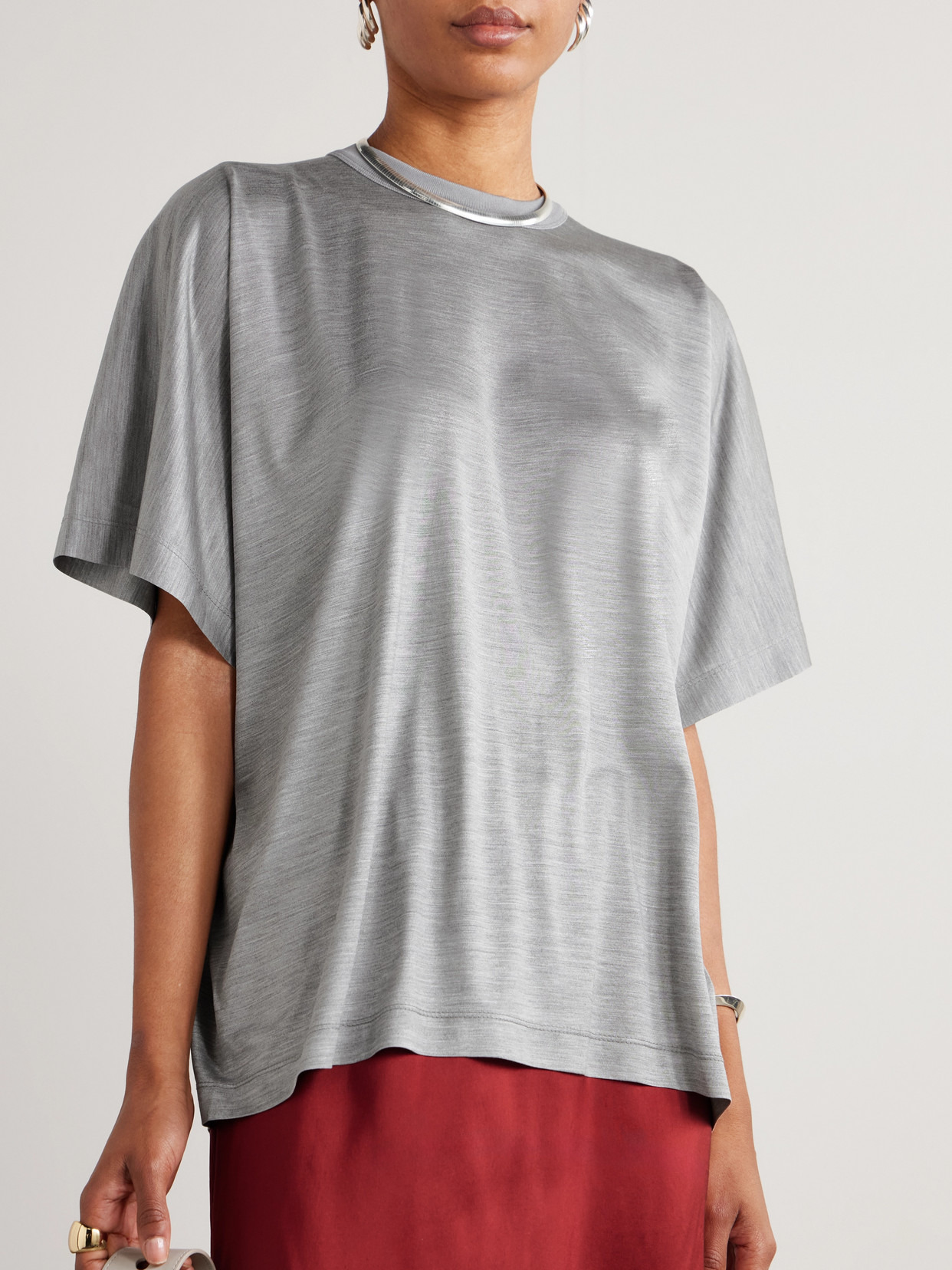 Silk-jersey T-shirt - 4