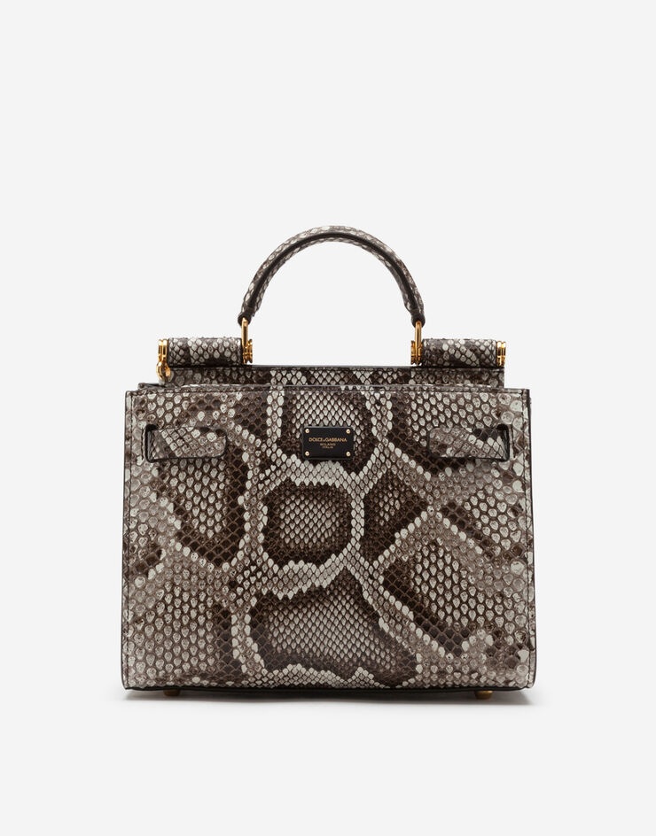 Sicily 62 small tote bag in python skin - 1