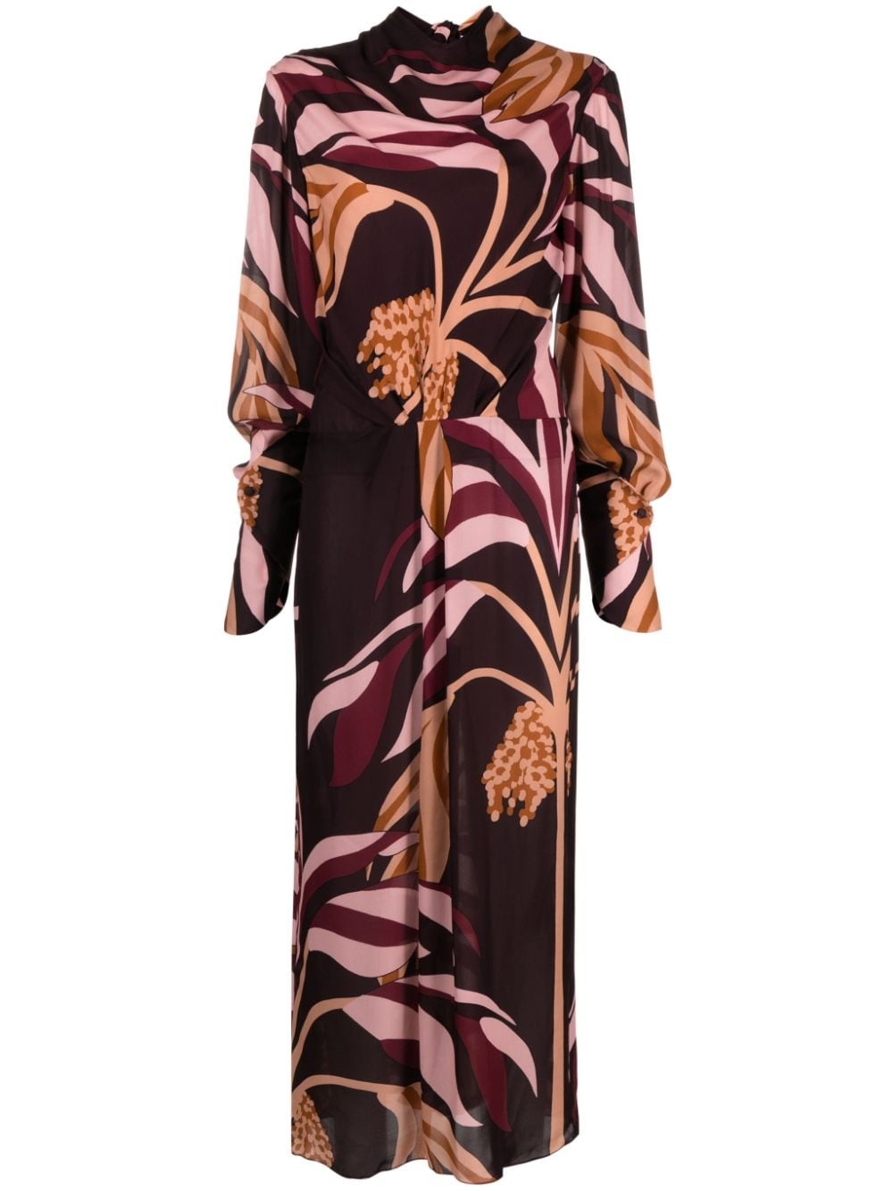 New Symbols silk maxi dress - 1