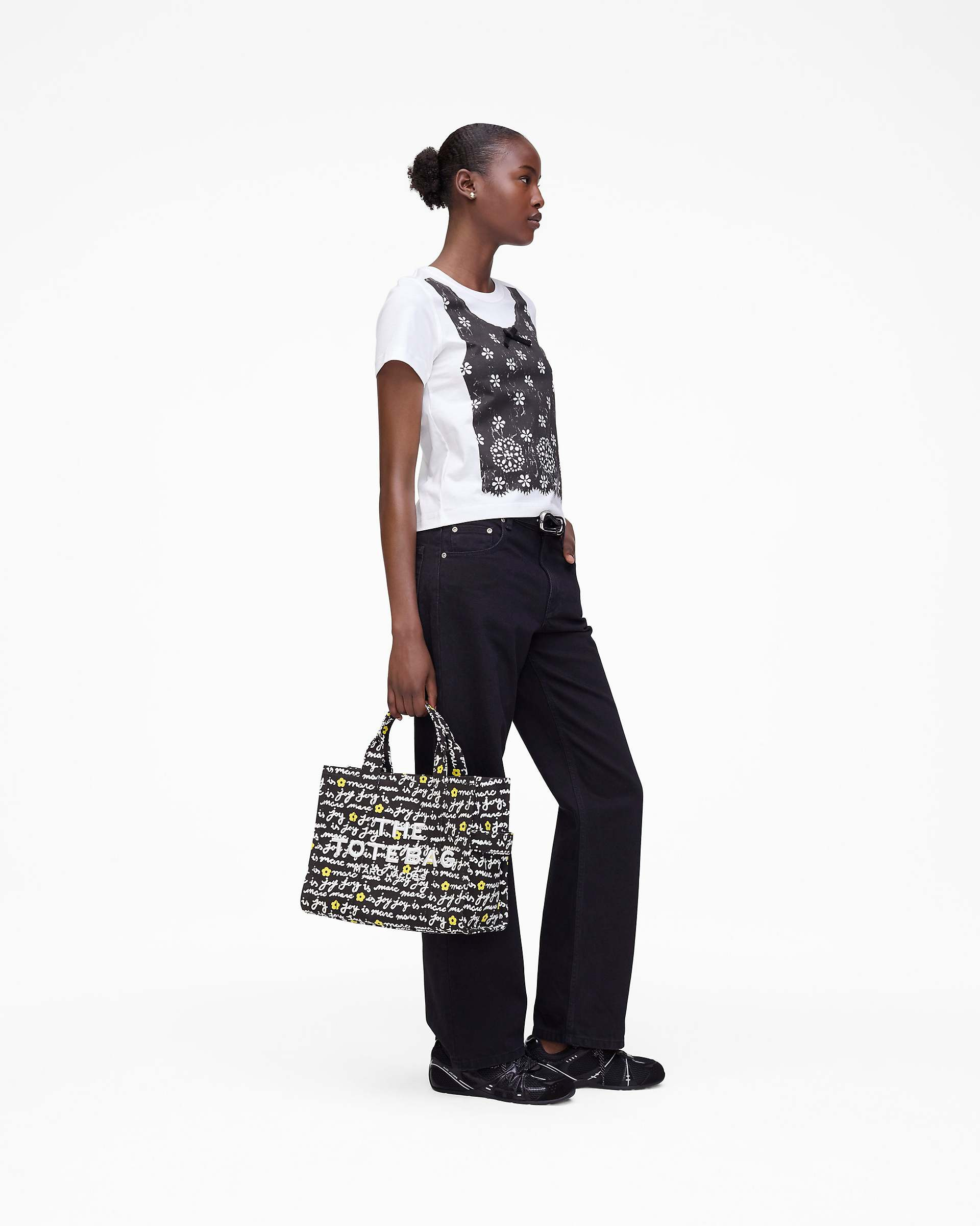TROMPE L'OEIL EYELET SLIM TEE - 3