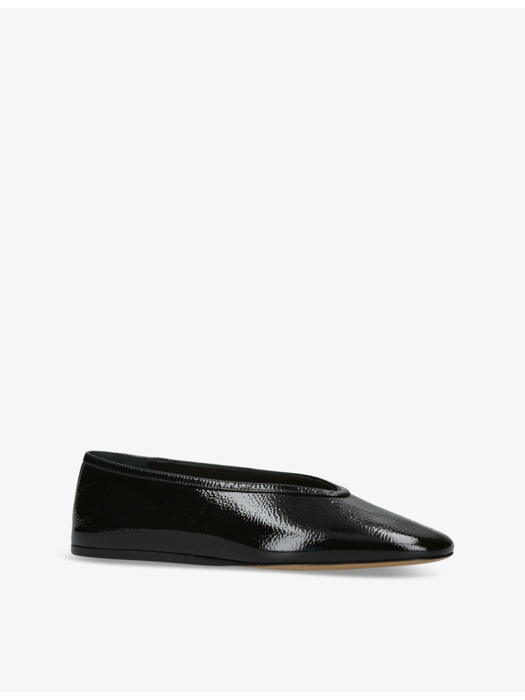 Luna pointed-toe patent-leather pumps - 3