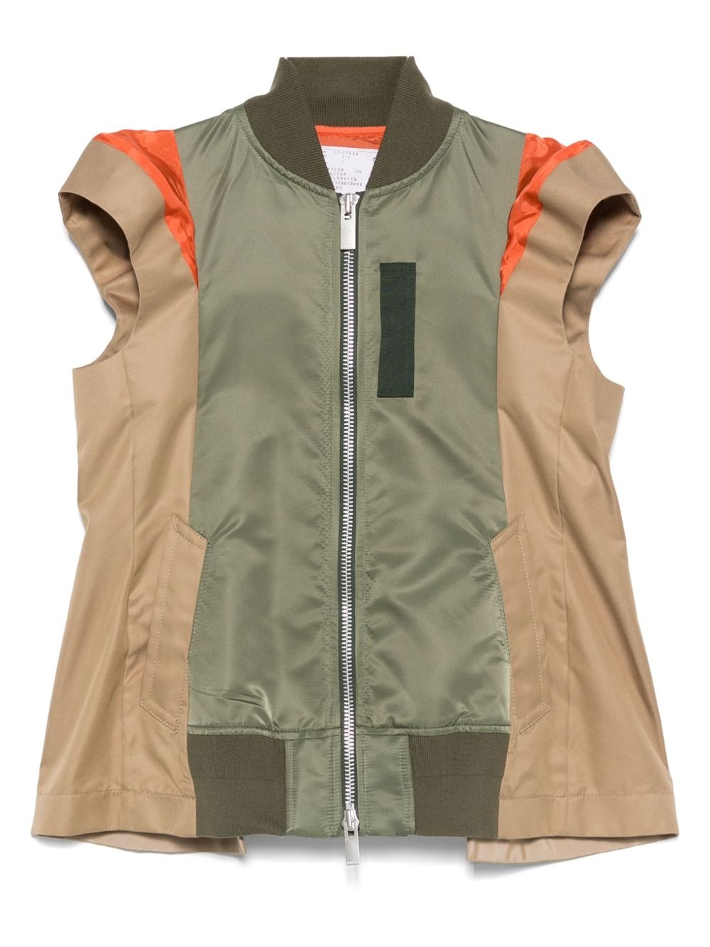 gabardine twill gilet - 1