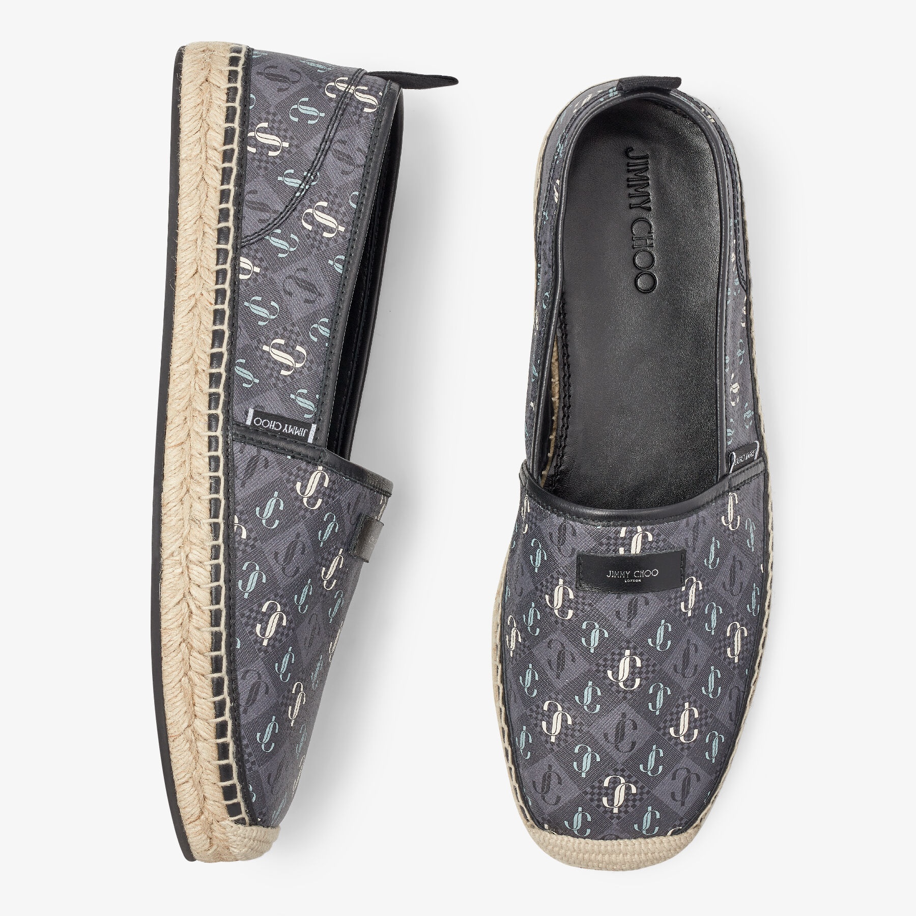 Eggon
Smoke JC Monogram Leather Espadrilles - 5