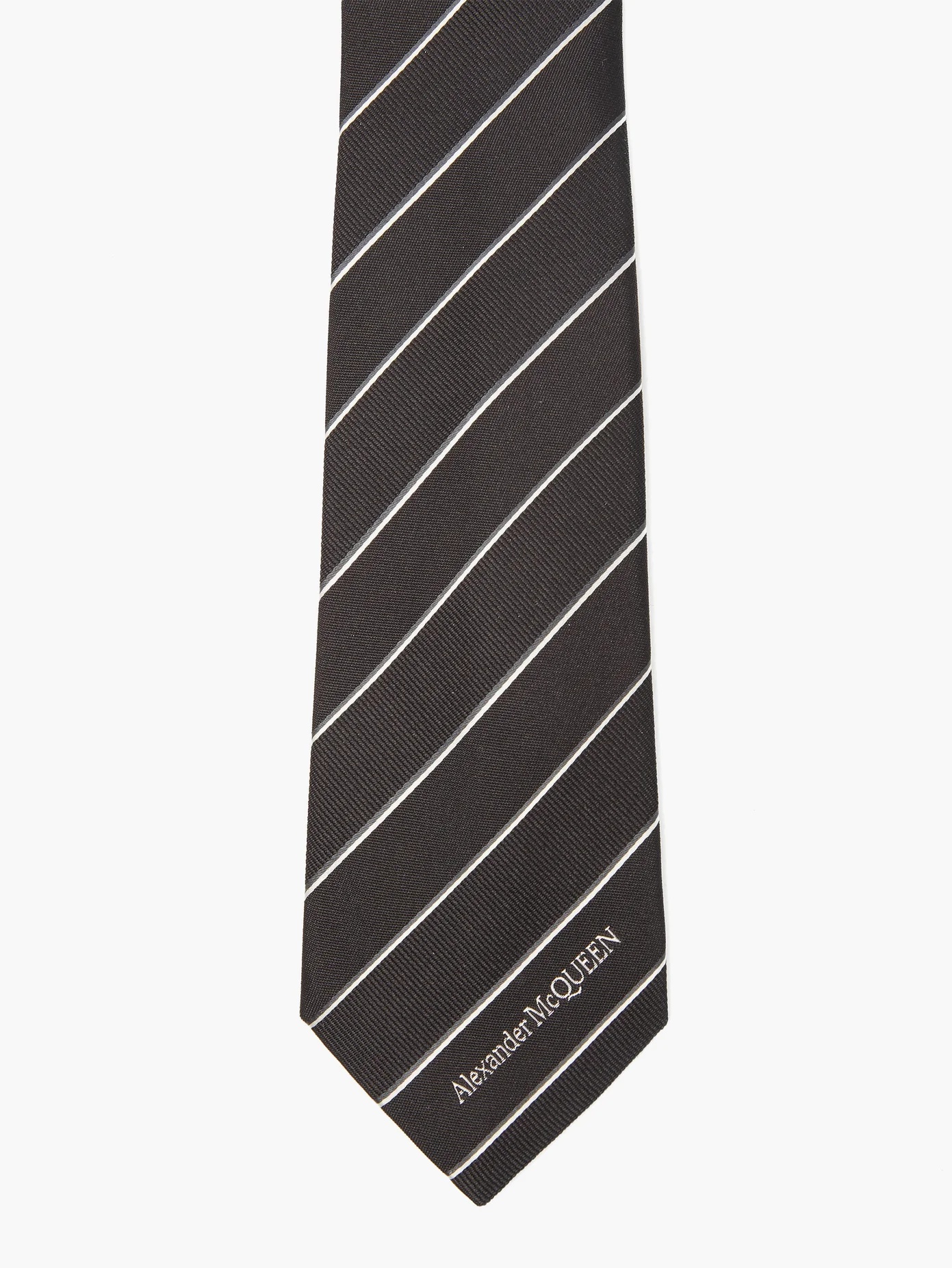 Striped silk tie - 4