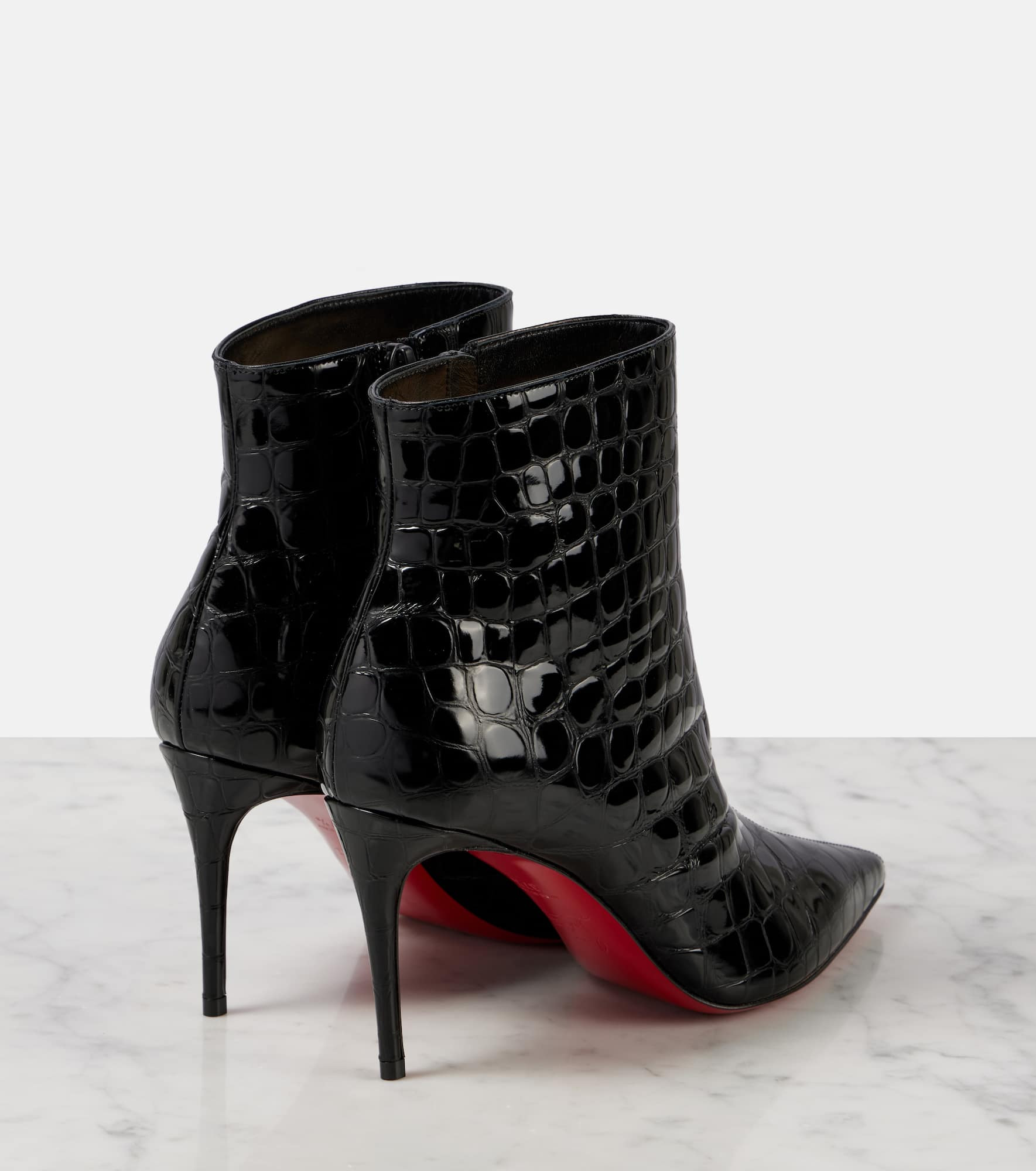 So Kate 85 croc-effect ankle boots - 3