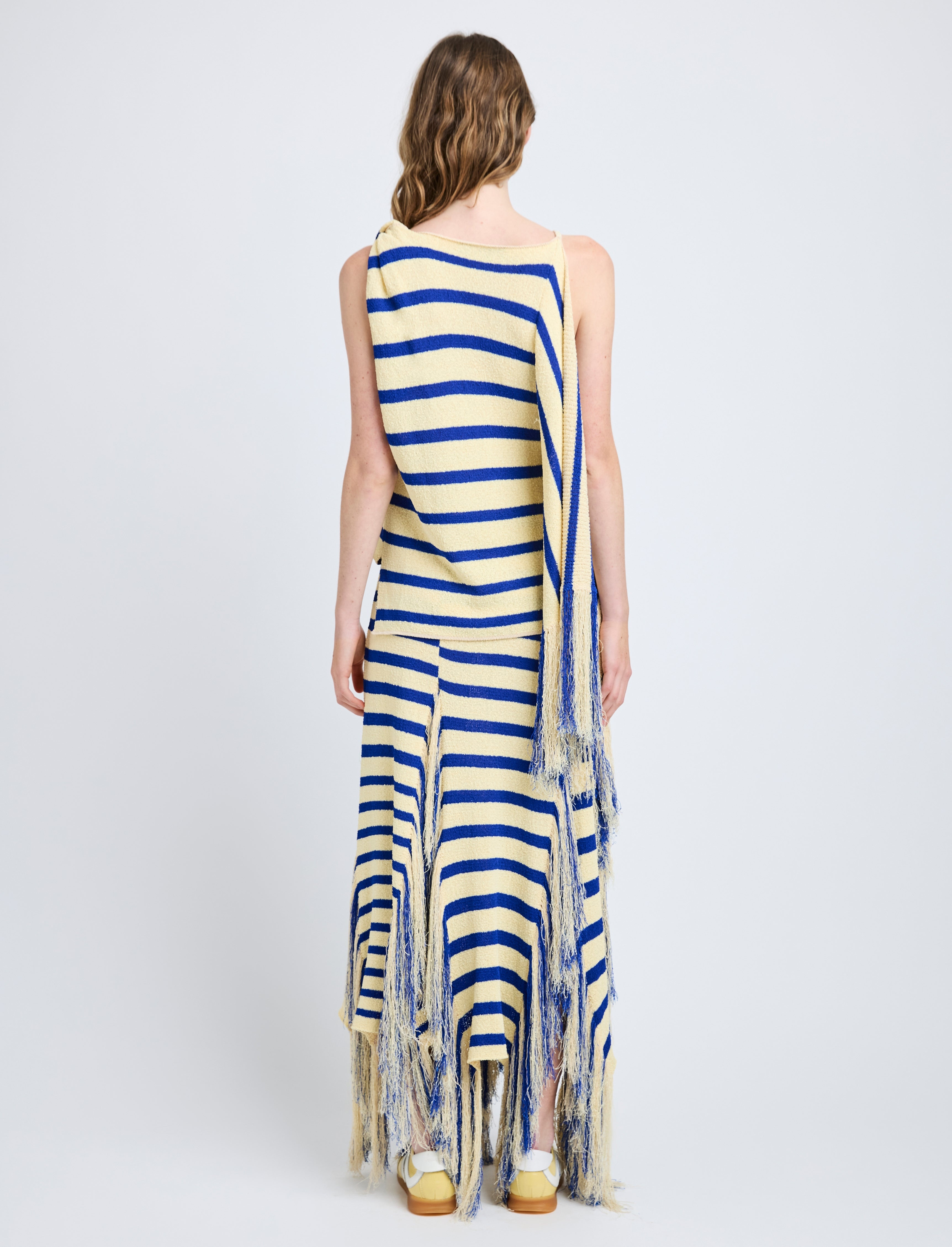 Yves Top in Stripe Fringed Knit - 5