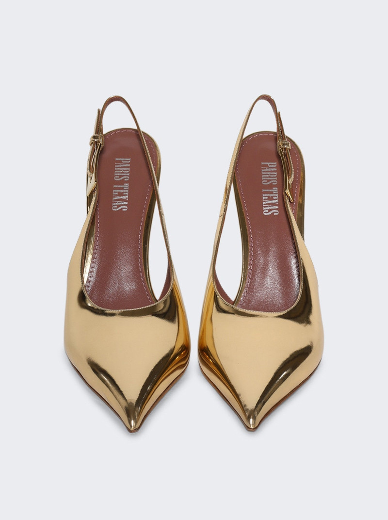 Jessica Slingback Heels 105 Gold 5