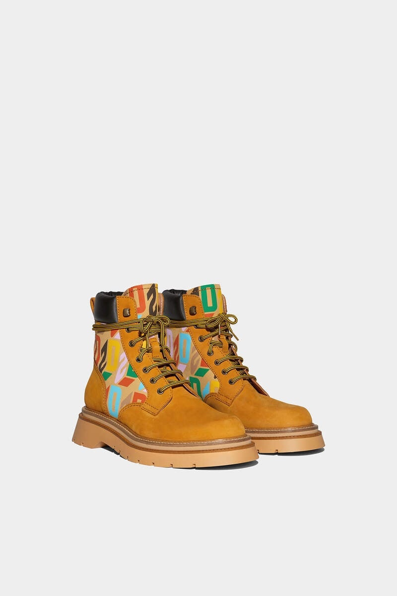 D2 MONOGRAM ANKLE BOOTS - 3