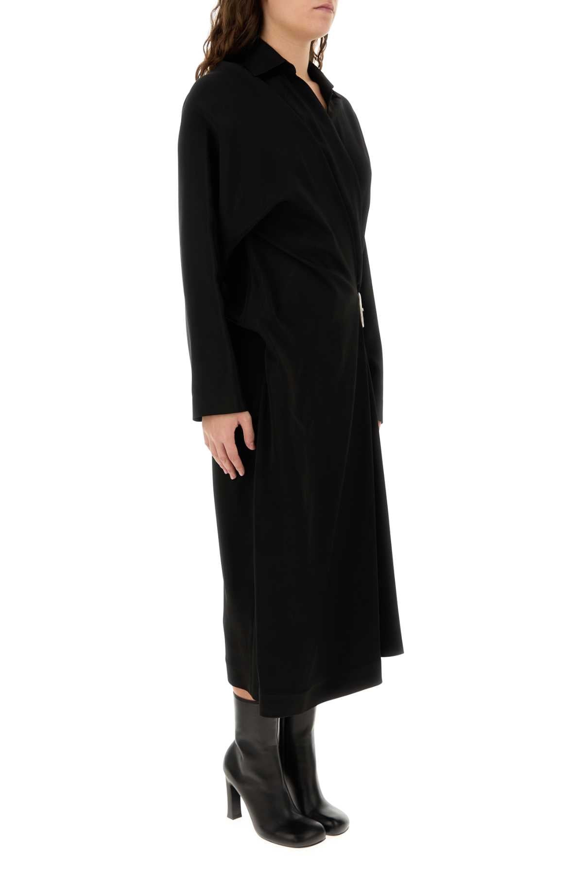 Loewe Women Black Stretch Cady Dress - 3