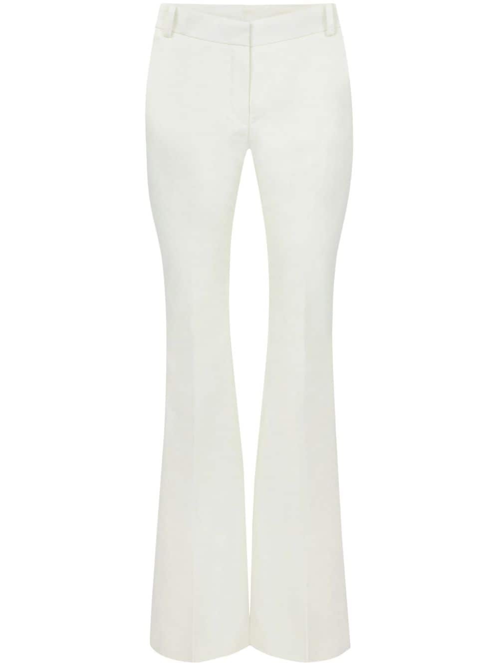 mid-rise flared trousers - 1