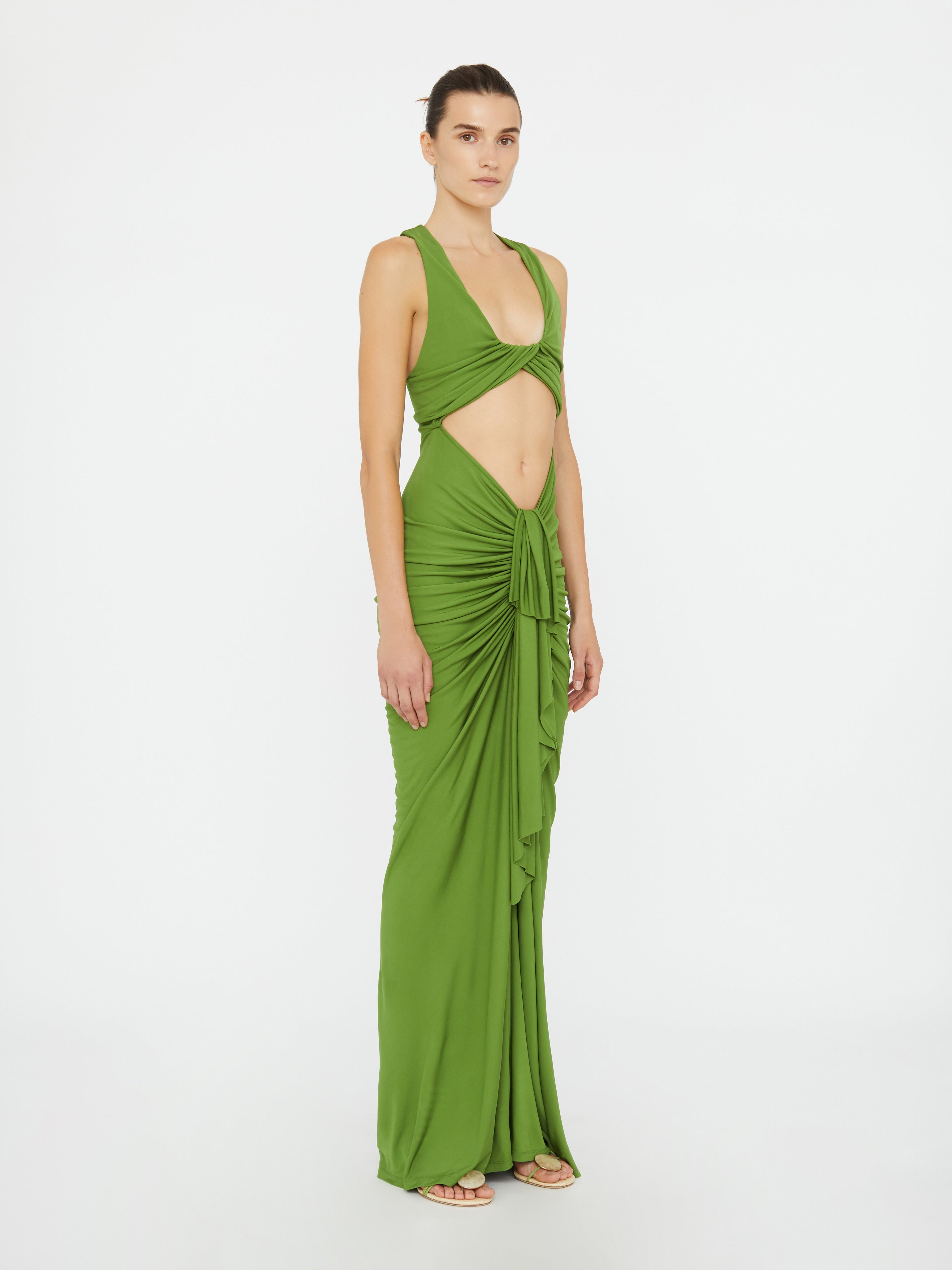 Vivenda Drape Front Dress - 2