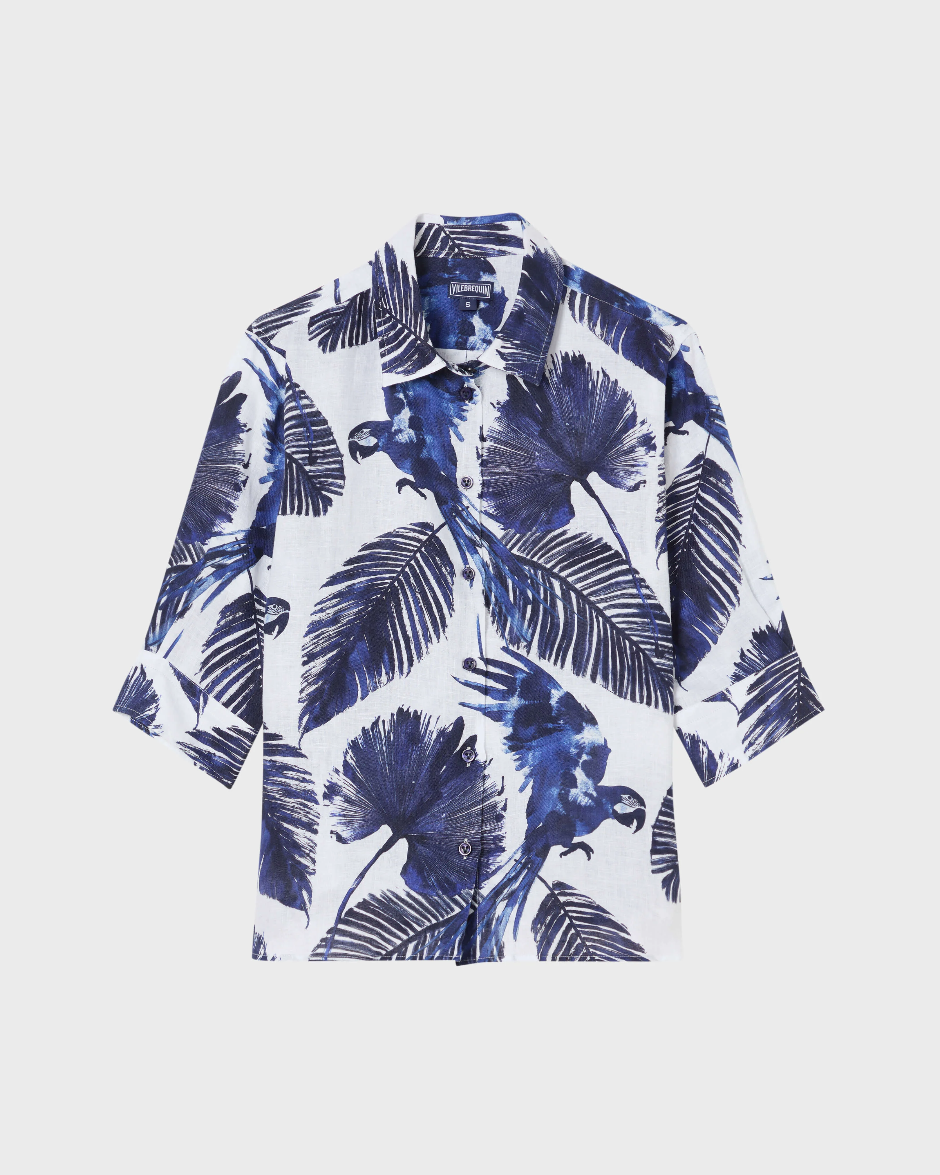 WOMEN LINEN SHIRT PAPAGAIO - 1