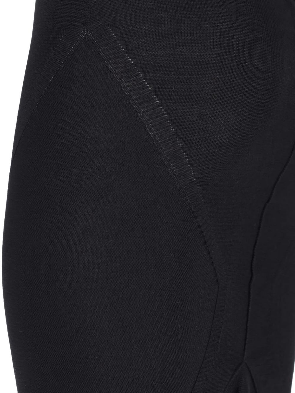 asymmetric fishtail midi skirt - 4
