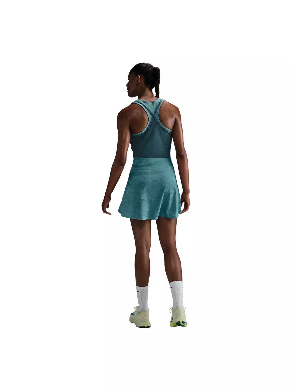 Women's Court Slam Dri-FIT Tennis Dress -Teal/Spruce - 4